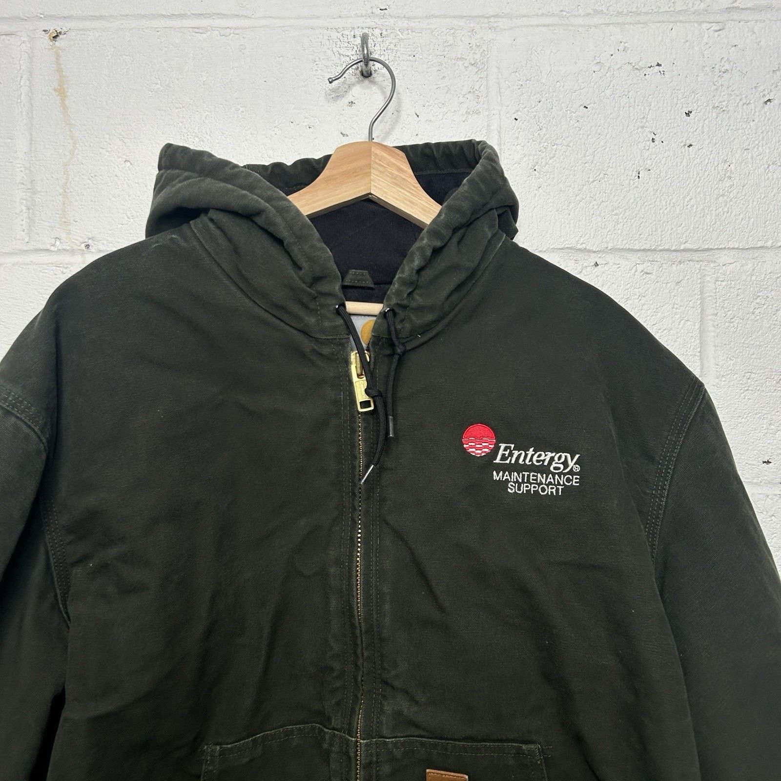 Carhartt Vintage Carhartt Quilted Hooded Active Jacket “Moss” J130 Size US XL / EU 56 / 4 - 3 Thumbnail