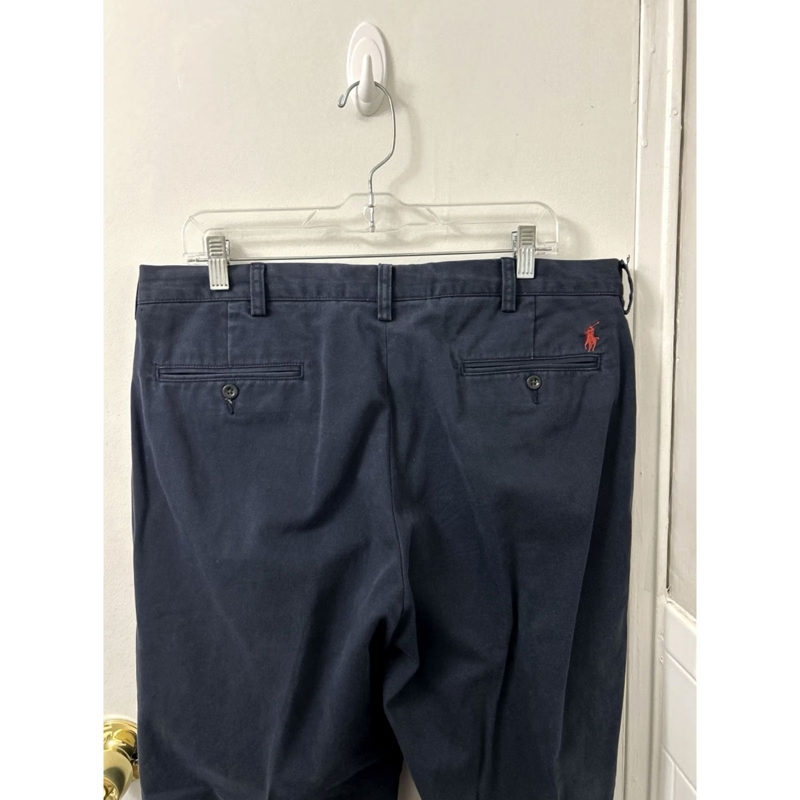 Polo Ralph Lauren VINTAGE Polo Ralph Lauren Preston Pants Mens 36x30 Navy Blue Chino Straight Fit Size US M / EU 48-50 / 2 - 7 Thumbnail