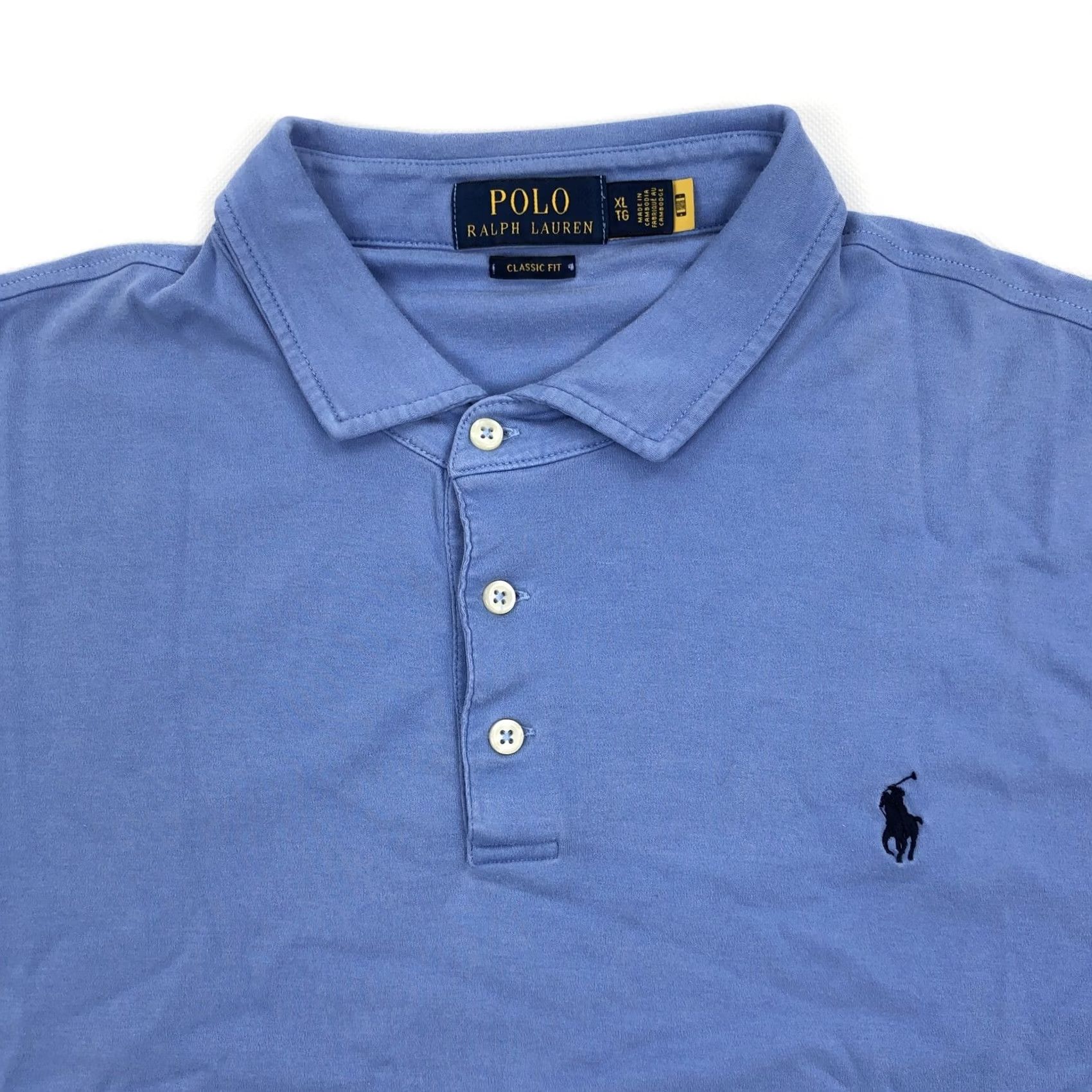 Polo Ralph Lauren Polo Ralph Lauren Polo Shirt Blue XL Short Sleeve Men Classic Fit Piqué Embroidered Logo Size US XL / EU 56 / 4 - 3 Thumbnail
