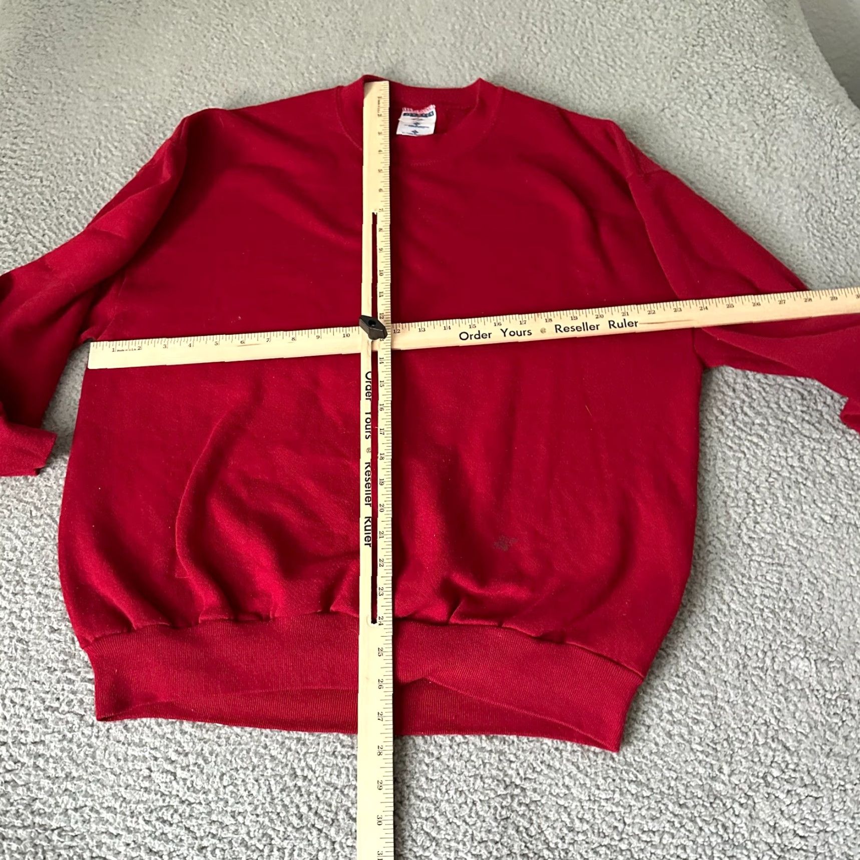 Jerzees VINTAGE Jerzees Sweatshirt Mens XL Red Crew Neck Cotton Polyester Fleece Pullover 90s Sweatshirt Made in USA Size US XL / EU 56 / 4 - 5 Thumbnail