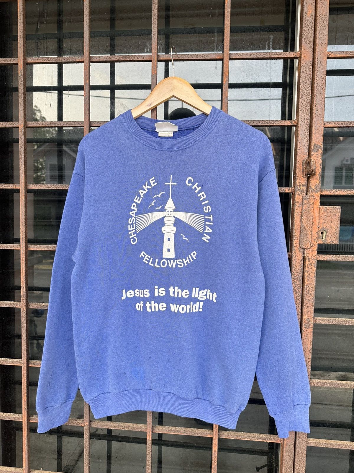 Vintage Sun Faded Lee Jesus Tee ERD Style Crewneck Size US M / EU 48-50 / 2 - 2 Thumbnail