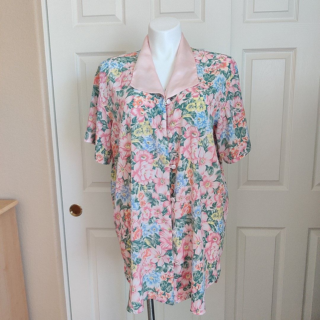 Victoria's Secret Vintage gold label oversized floral nightgown M/L Size ONE SIZE - 1 Thumbnail