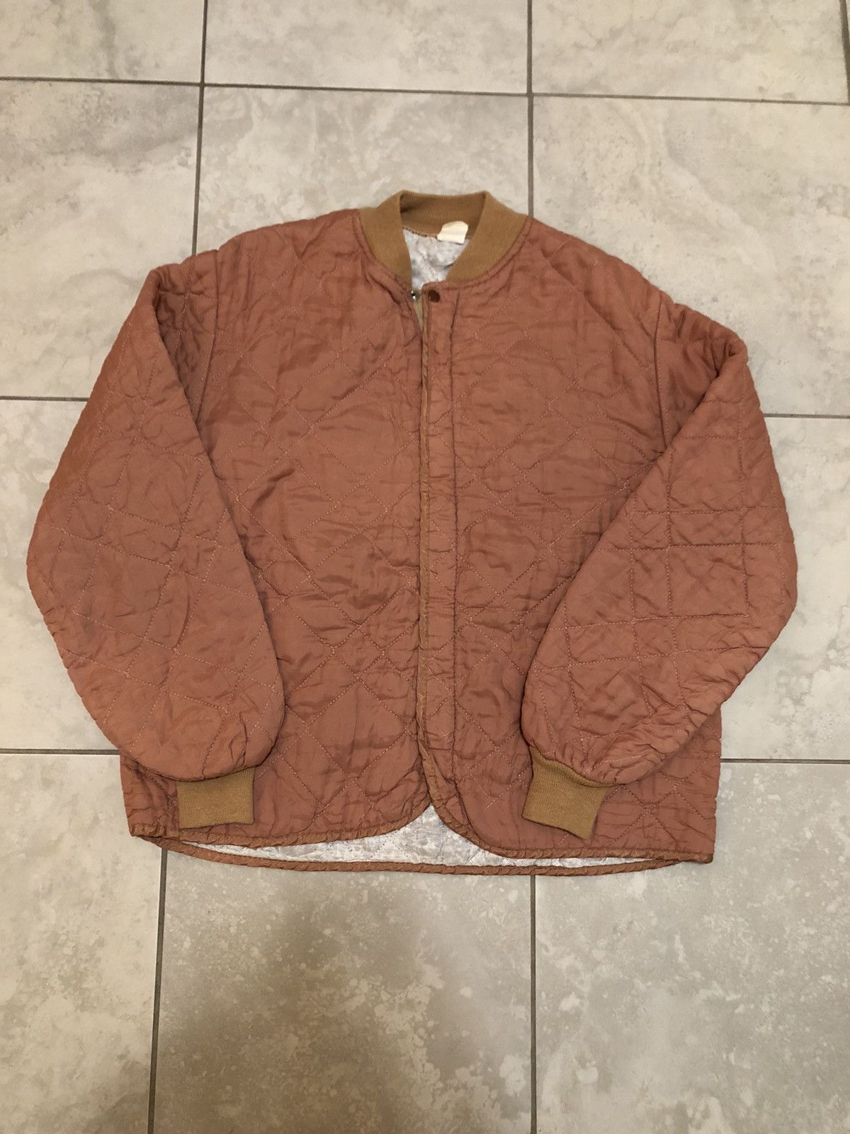 Vintage Rare vintage 70s quilted bomber jacket Size US L / EU 52-54 / 3 - 1 Thumbnail