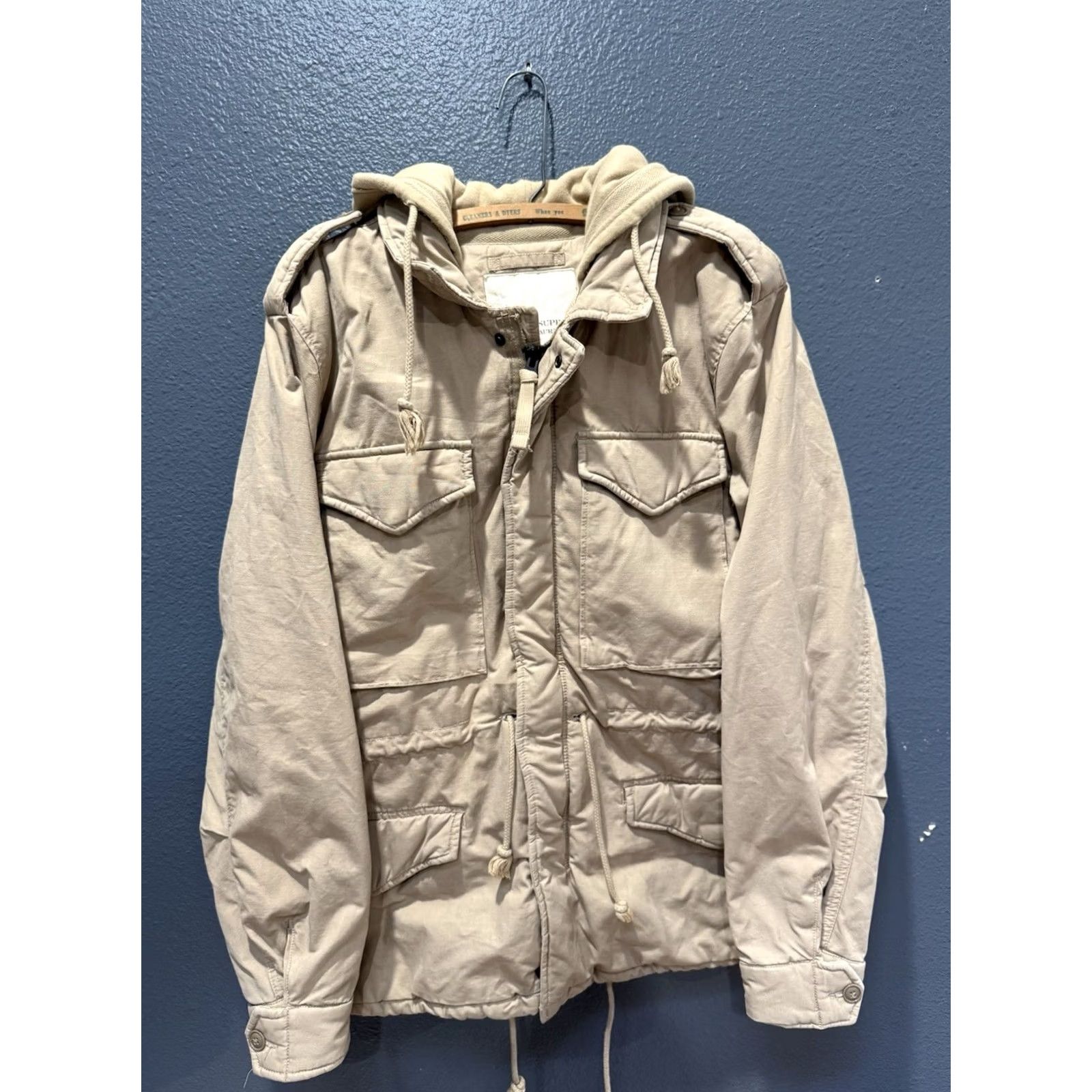 Ralph Lauren Polo Ralph Lauren Denim Supply M-65 Puffer Jacket Men’s Large Shirt/Coat Beige Ang Denim Cushion Down Wool? Size US L / EU 52-54 / 3 - 4 Thumbnail