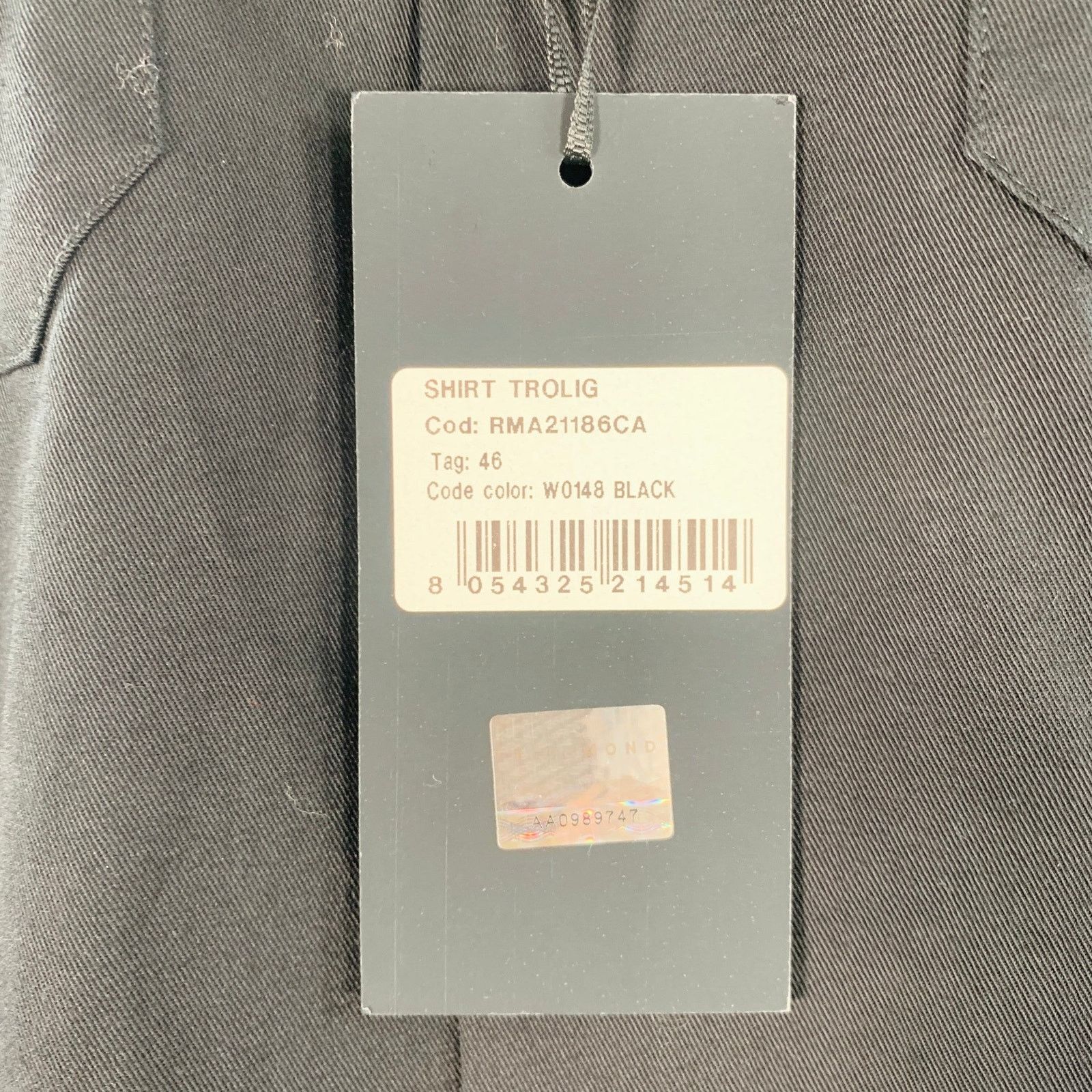 John Richmond L Black Silver Cotton Blend Studded Stars Two Pockets Shirt Size L / US 10 / IT 46 - 5 Thumbnail