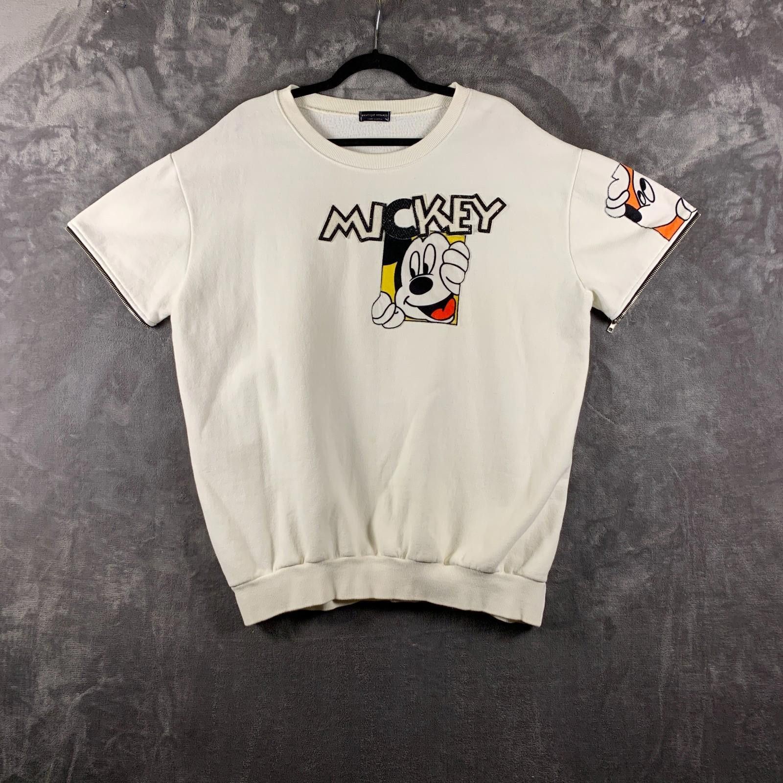 Designer Mickey Mouse Swtshrt Adult Large to XL Detachable Slves 418 Size L / US 10 / IT 46 - 3 Thumbnail
