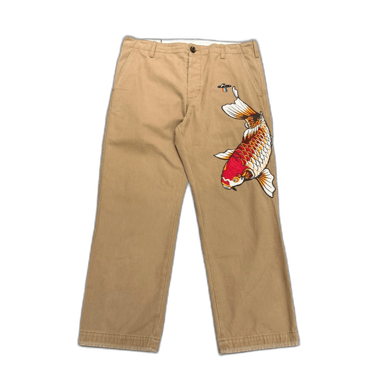 Gucci gucci koi embroidered casual pants-2507 Size US 36 / EU 52 - 1 Thumbnail
