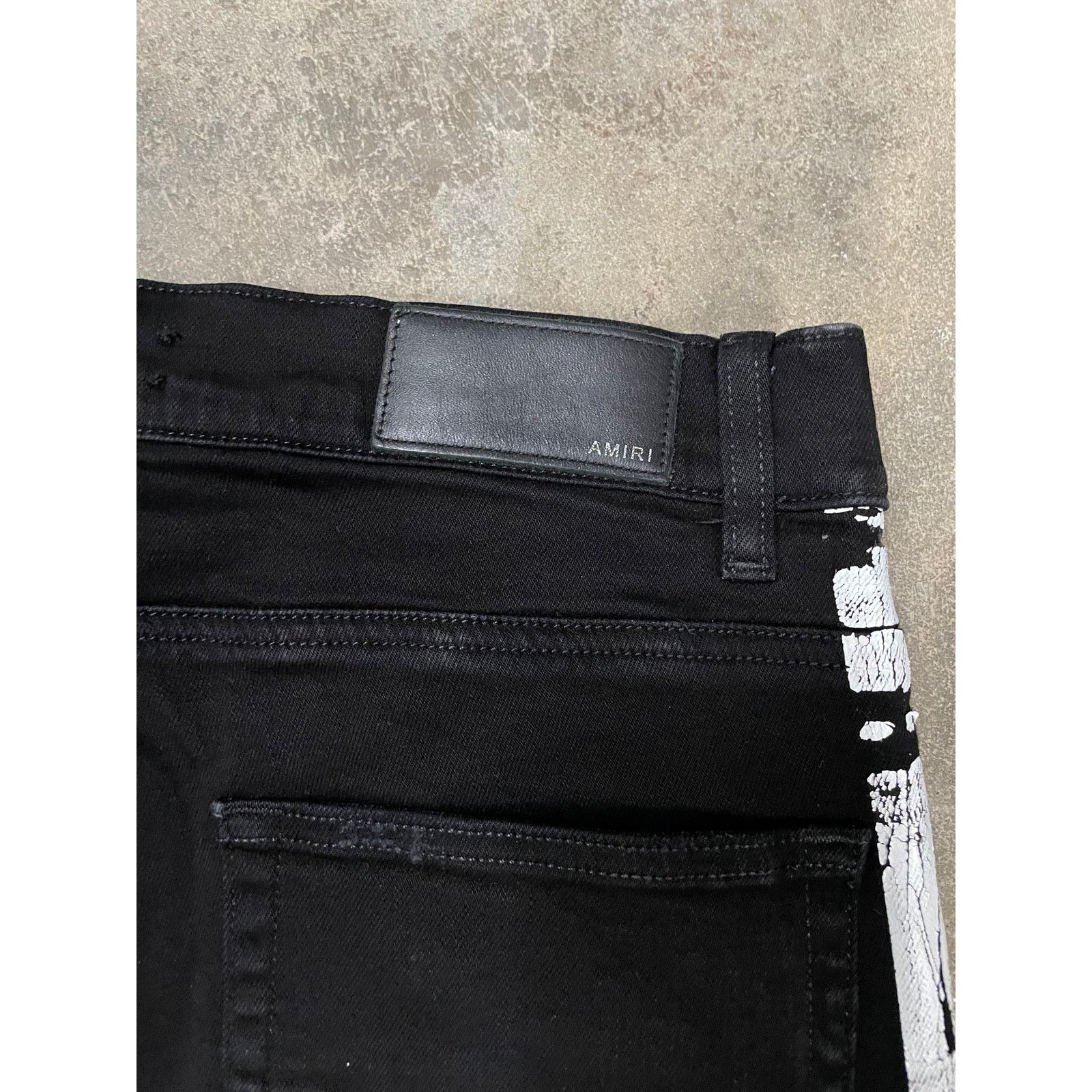 Amiri Amiri Jeans Black White Stripe 34 Used Size US 34 / EU 50 - 4 Thumbnail