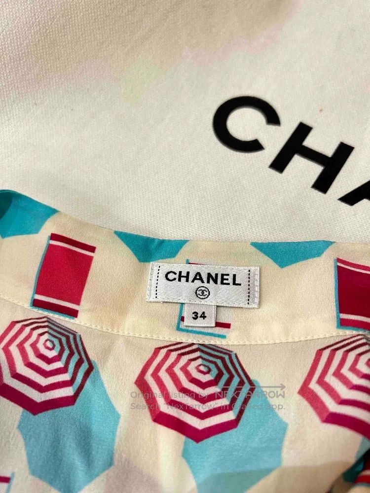 Chanel Chanel Beach series red and blue shell button graffiti dre Size XXS / US 00 / IT 34 - 6 Thumbnail