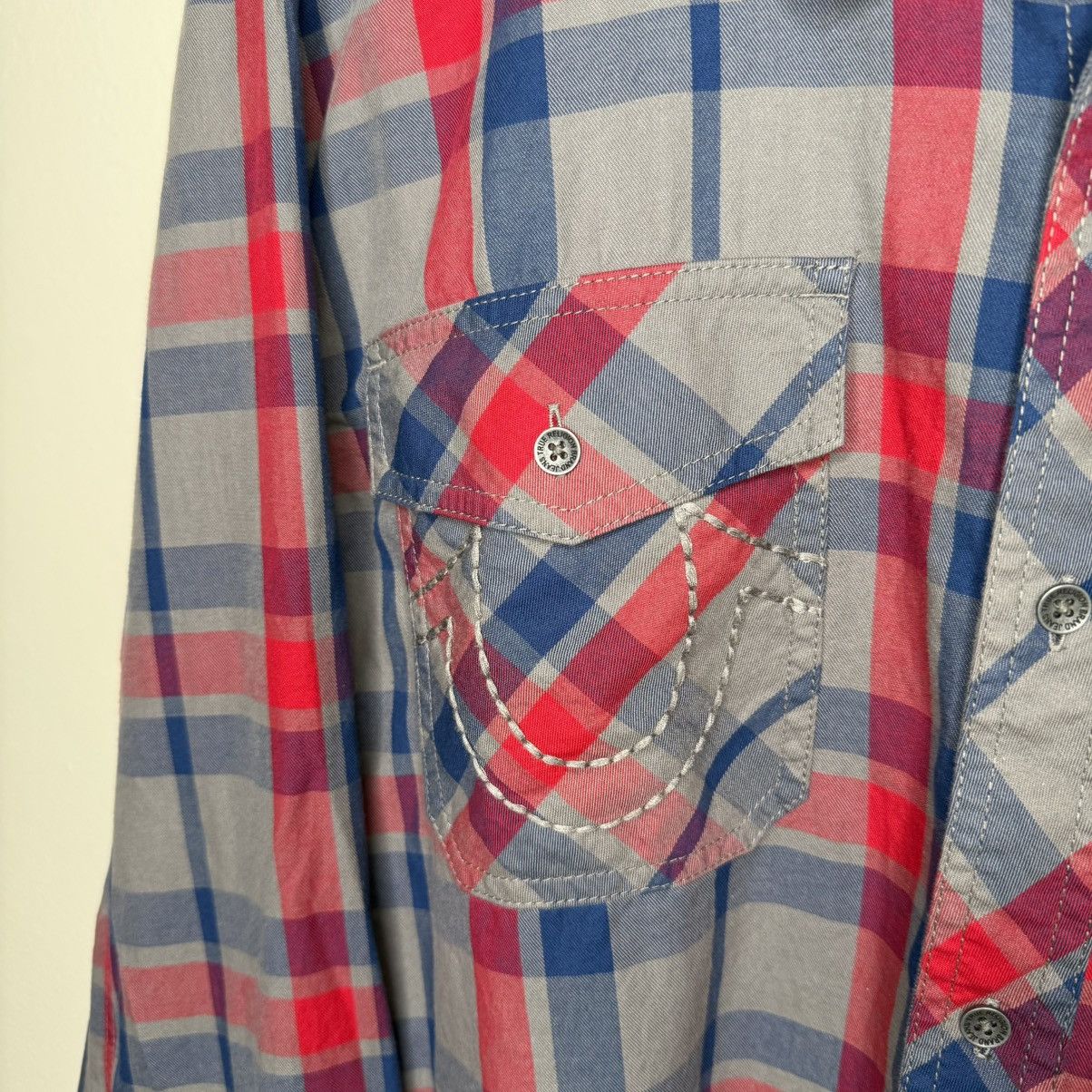 True Religion True Religion Men’s Plaid Button-Up Shirt Size XXL New Size US XXL / EU 58 / 5 - 4 Thumbnail