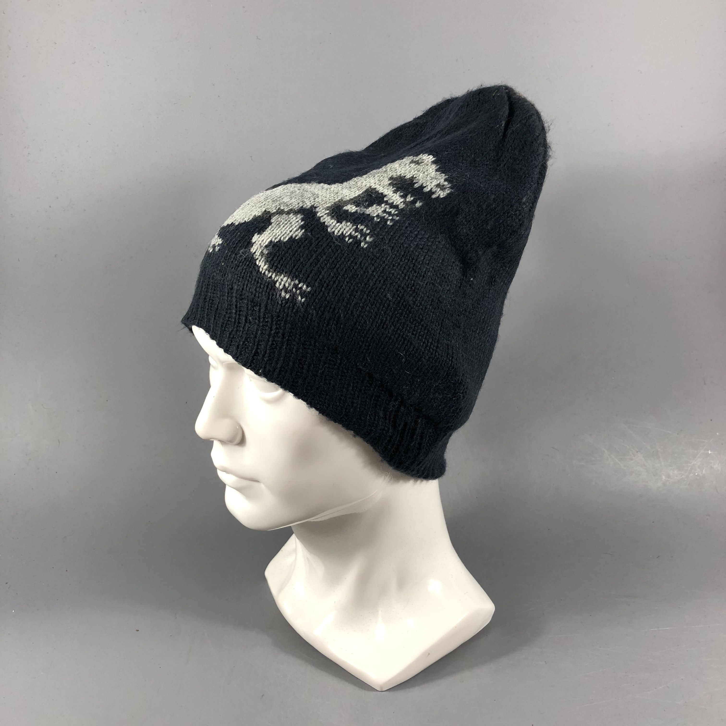 Vintage Unknown T-Rex Beanie Snowcap Snow Hat B1039 Size ONE SIZE - 2 Thumbnail