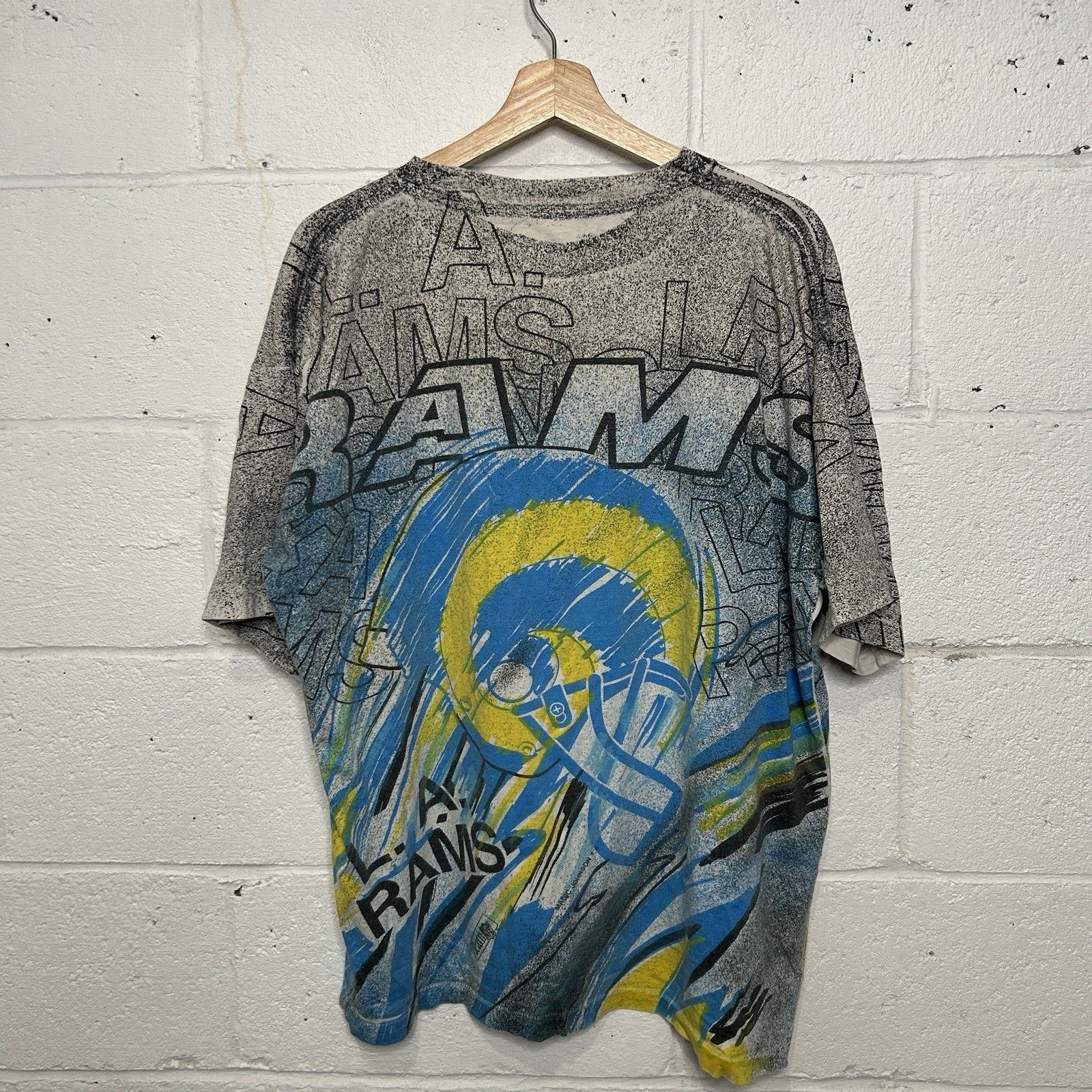 Vintage Vintage Magic Johnson Rams Marker AOP Rare Size US XL / EU 56 / 4 - 2 Thumbnail