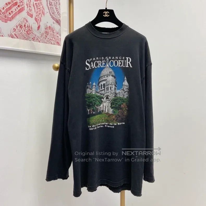 Balenciaga Balenciaga Black and Gray Top Size US XS / EU 42 / 0 - 1 Thumbnail