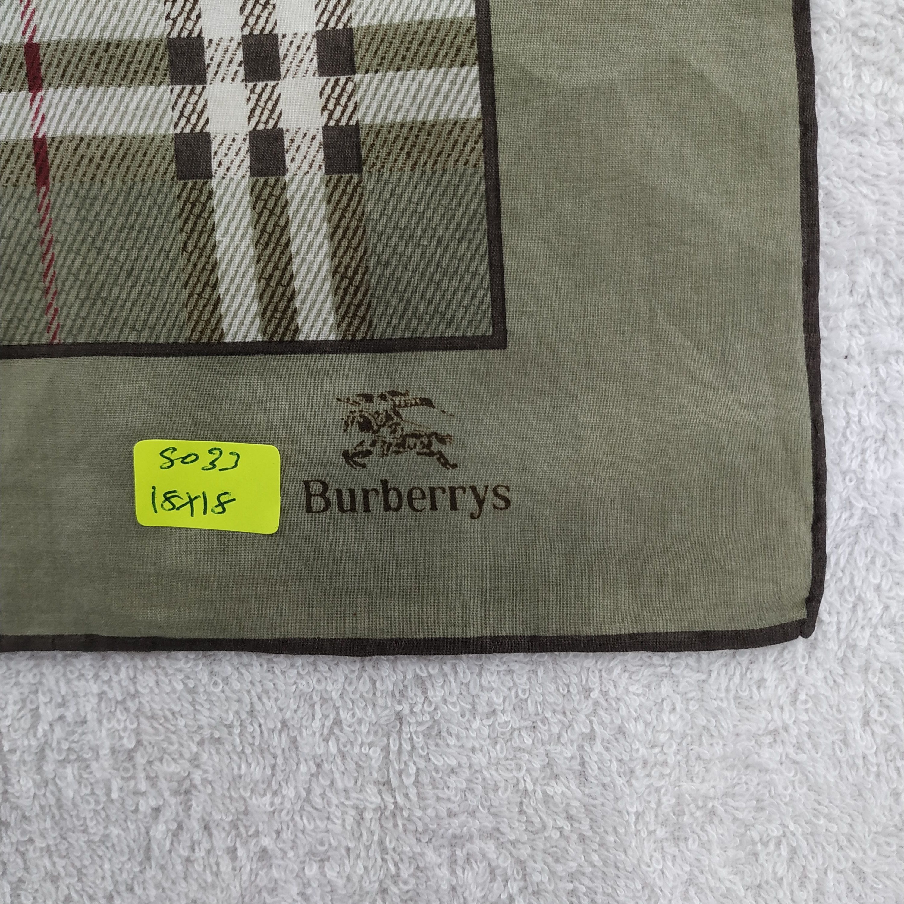 Burberry × Vintage Burberry Bandana / Handkerchief / Neckerchief - S033 Size ONE SIZE - 5 Thumbnail
