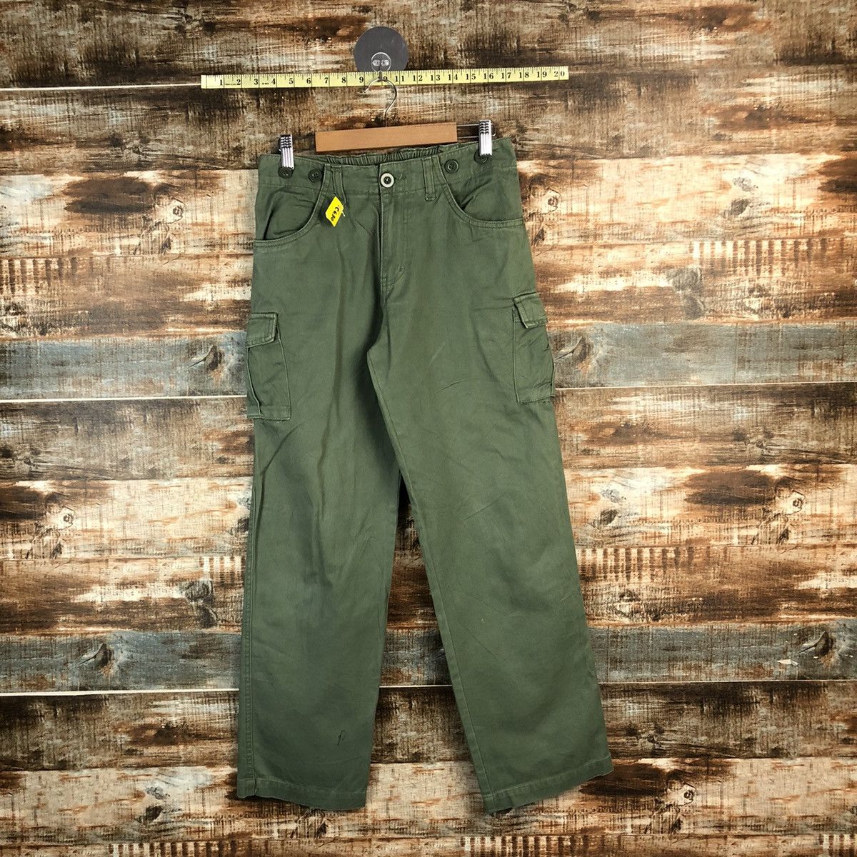 Japanese Brand DL Japanese Brand Green Cargo Multipocket Pants #C630 Size US 26 / EU 42 - 1 Thumbnail