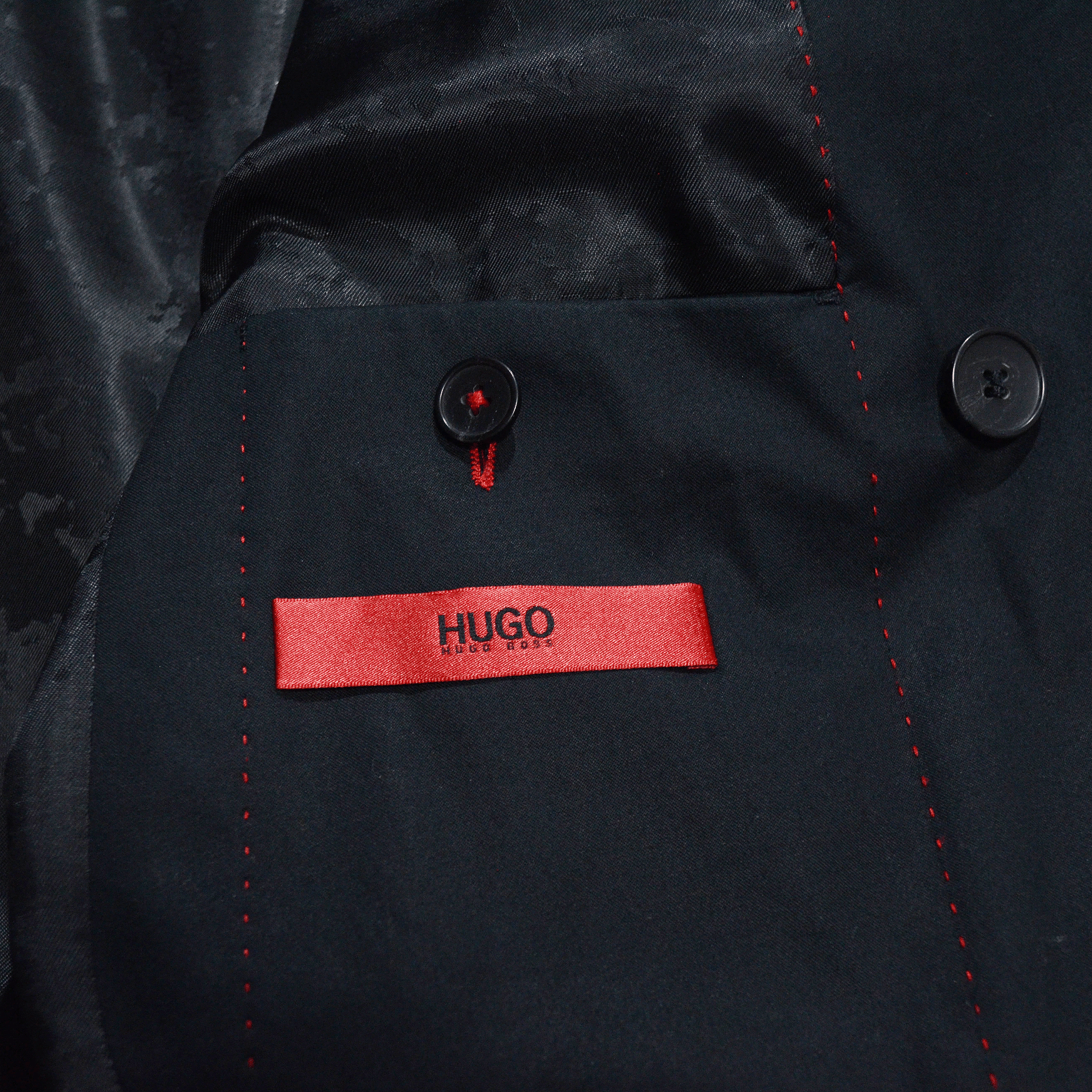 Hugo Boss × Vintage Vintage Hugo Boss Double Breasted Cashmere Blazer Jacket Size 36R - 9 Thumbnail