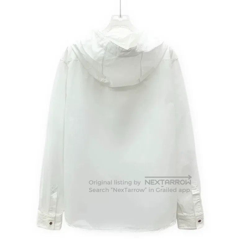 Hermes Hermes size 39 White Patch Pocket Cotton Hooded Drawstring Size US XXS / EU 40 - 2 Thumbnail