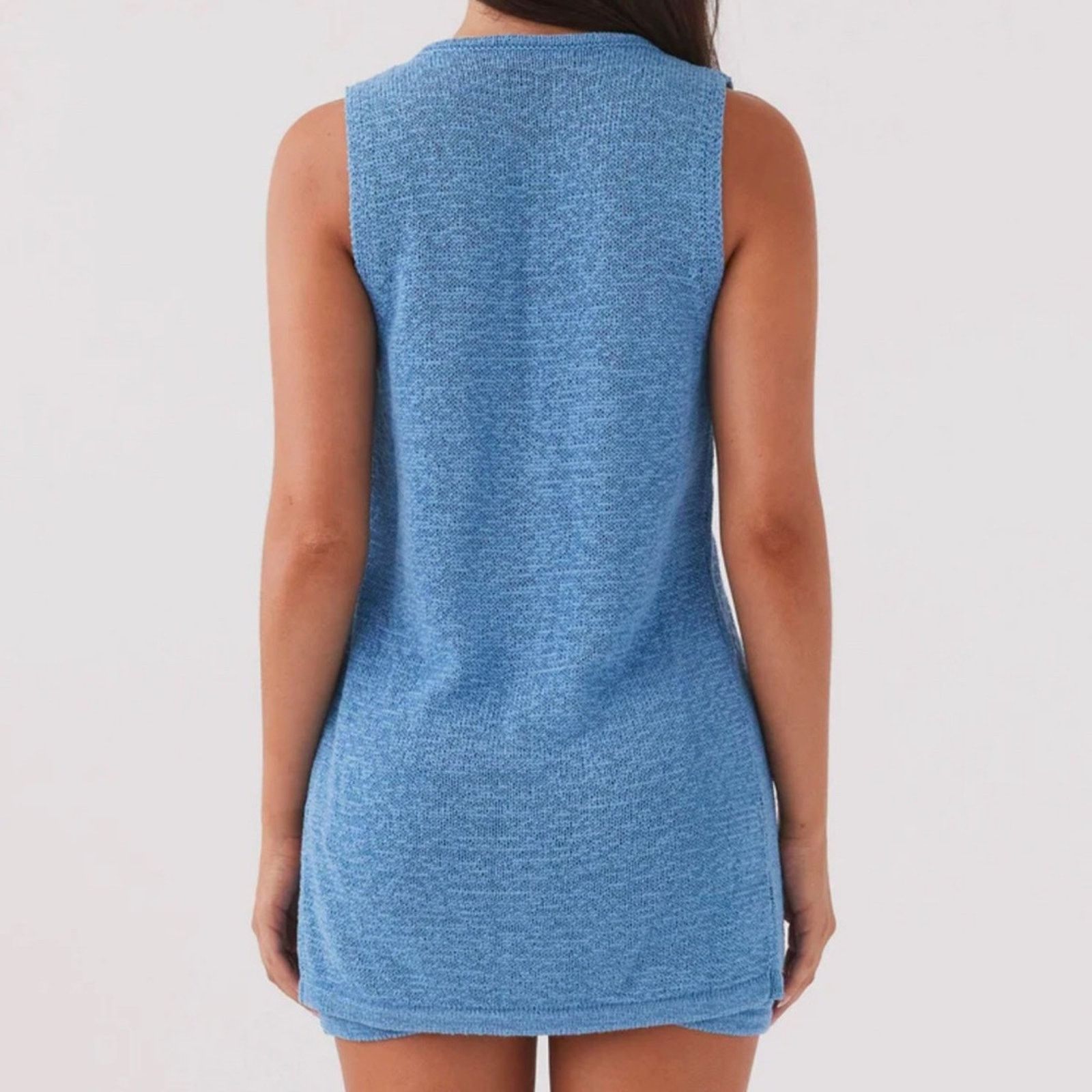 Other Peppermayo Capri Glow Knit Longline Vest Azure Blue 8 NWT Size M / US 6-8 / IT 42-44 - 4 Thumbnail