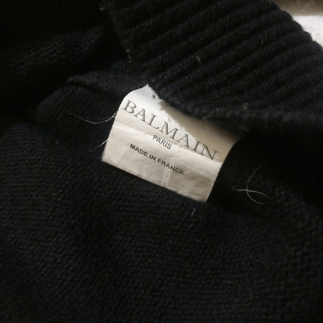 Balmain Balmain Iconic Noir Sweater Size US M / EU 48-50 / 2 - 6 Thumbnail