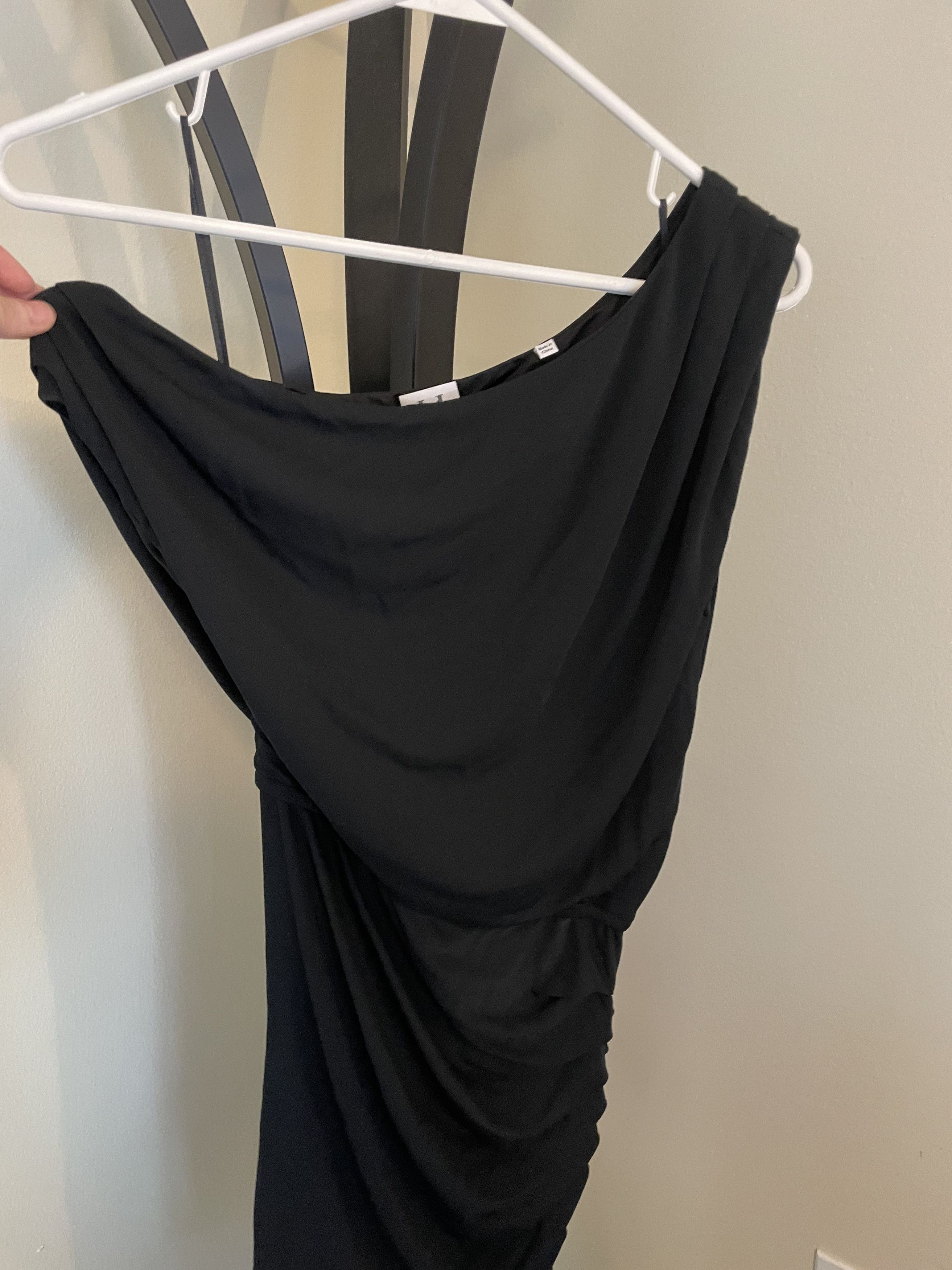 Halston Heritage HALSTON HERITAGE Off the Shoulder Jersey DRESS Size XS / US 0-2 / IT 36-38 - 2 Thumbnail