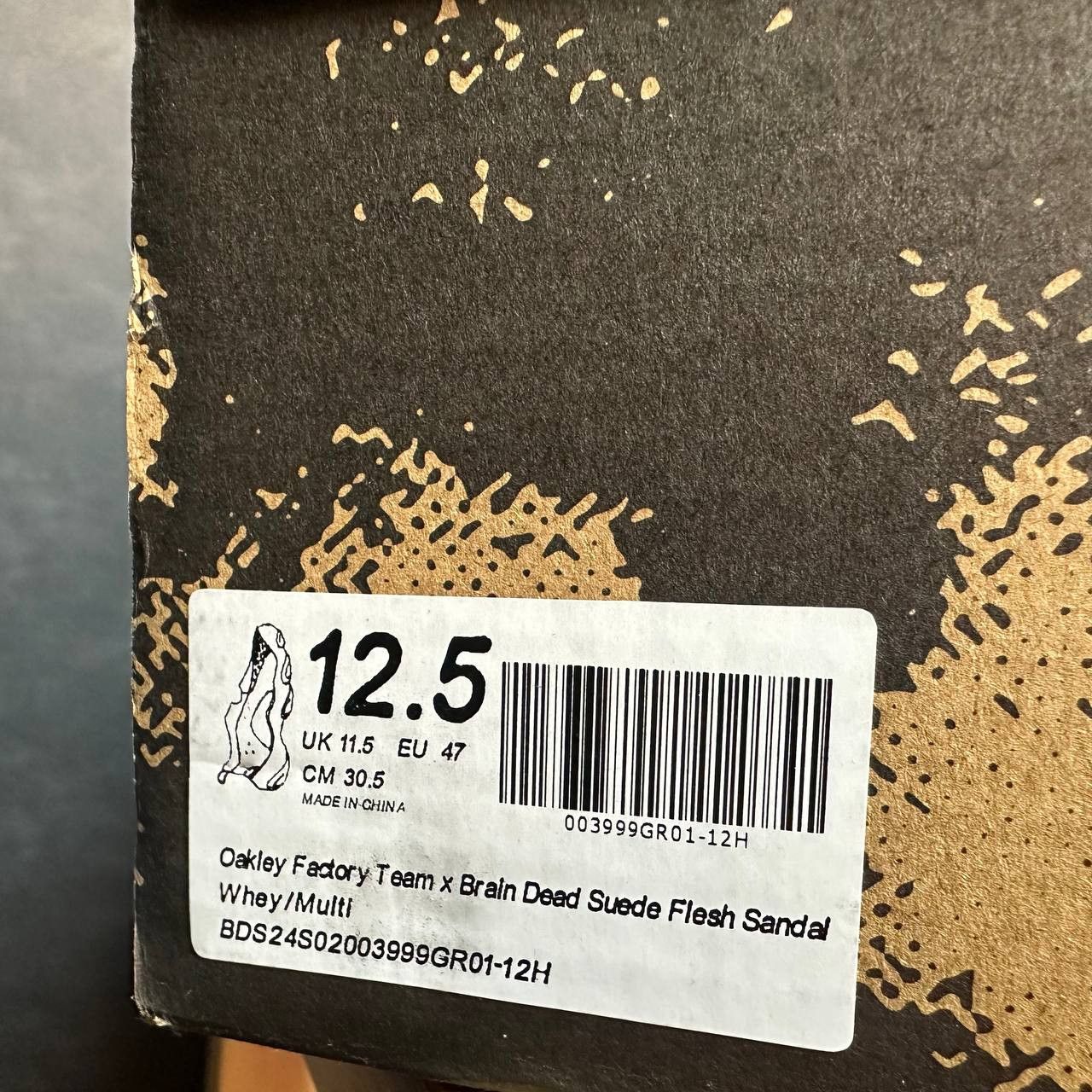 Brain Dead × Oakley Oakley Factory Team Brain Dead Suede Flesh Sandal Rare New Size US 12.5 / EU 45-46 - 6 Thumbnail