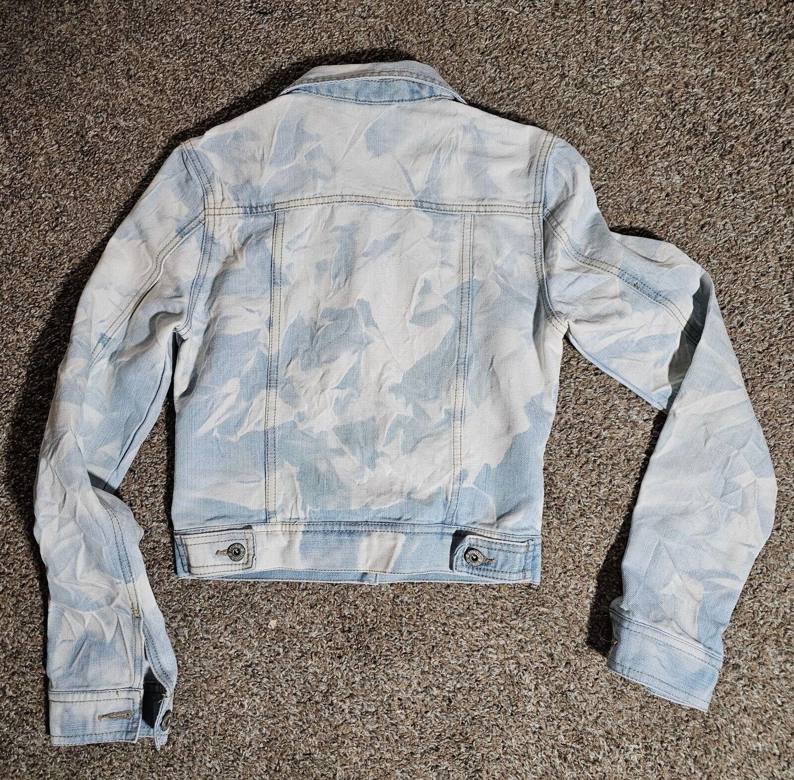 Steve Madden Mudd Womens Tie Dye Jean Jacket M Short Crop Size M / US 6-8 / IT 42-44 - 8 Thumbnail