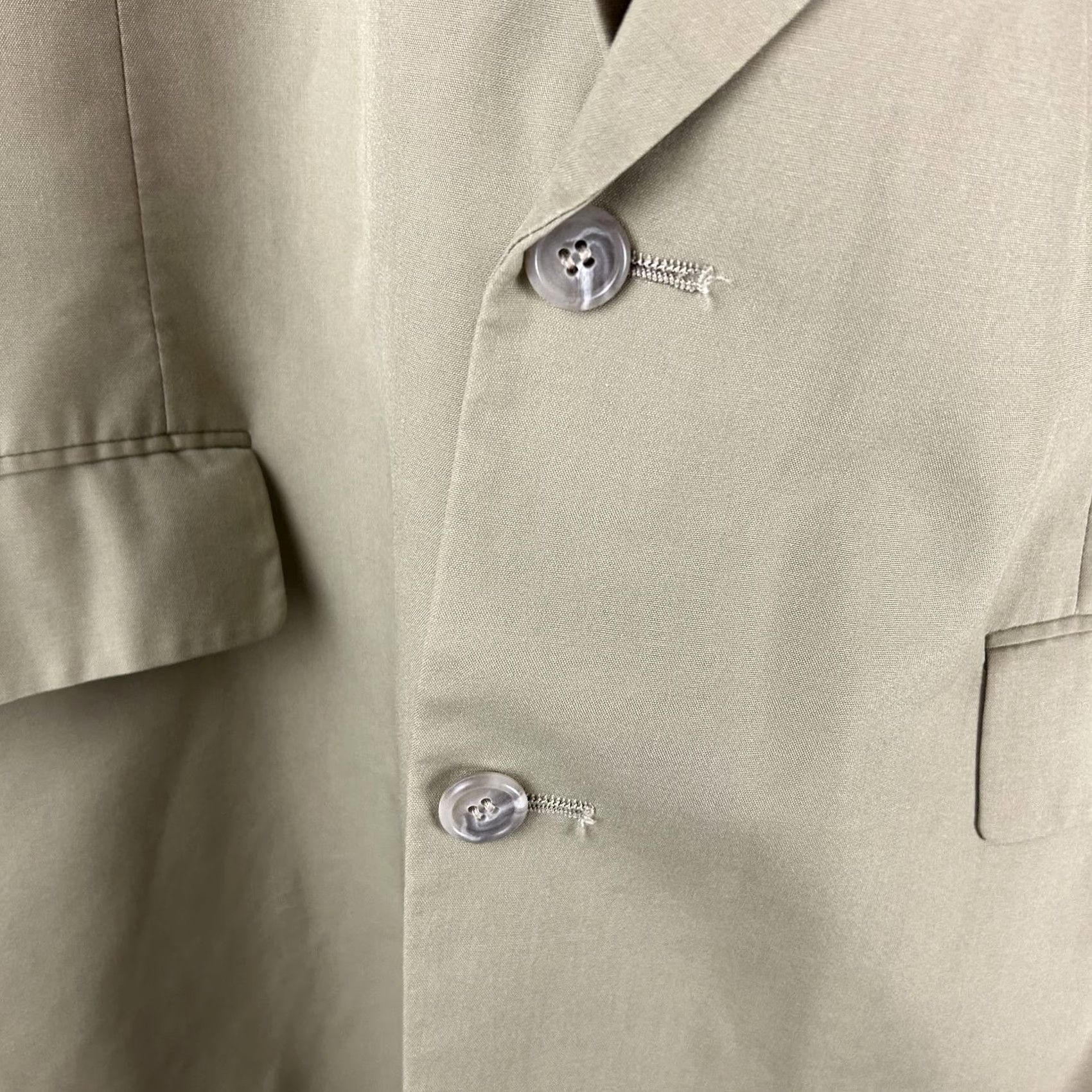 Brooks Brothers Brooks Brothers Blazer Mens 46L Khaki Tan Sport Coat Two Button Made in USA Shirt Jacket Mens Blazer 2 Button Notch Lapel USA 2 Piece Size 46R - 3 Thumbnail