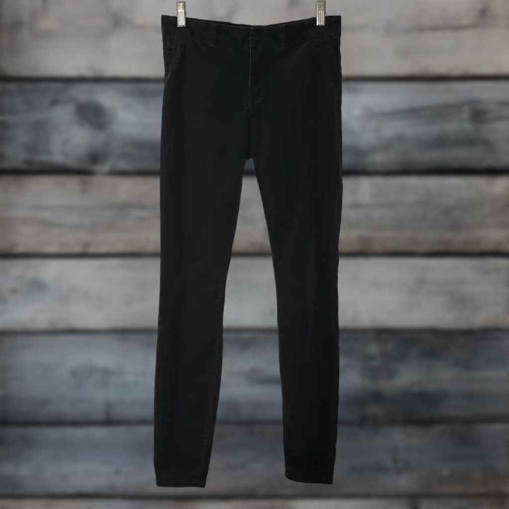 Vintage VINTAGE Kut from the Kloth Womens Pants Skinny Black Velvet Mid Rise 4 Adult Womens Boots? Size 27" / US 4 / IT 40 - 1 Thumbnail