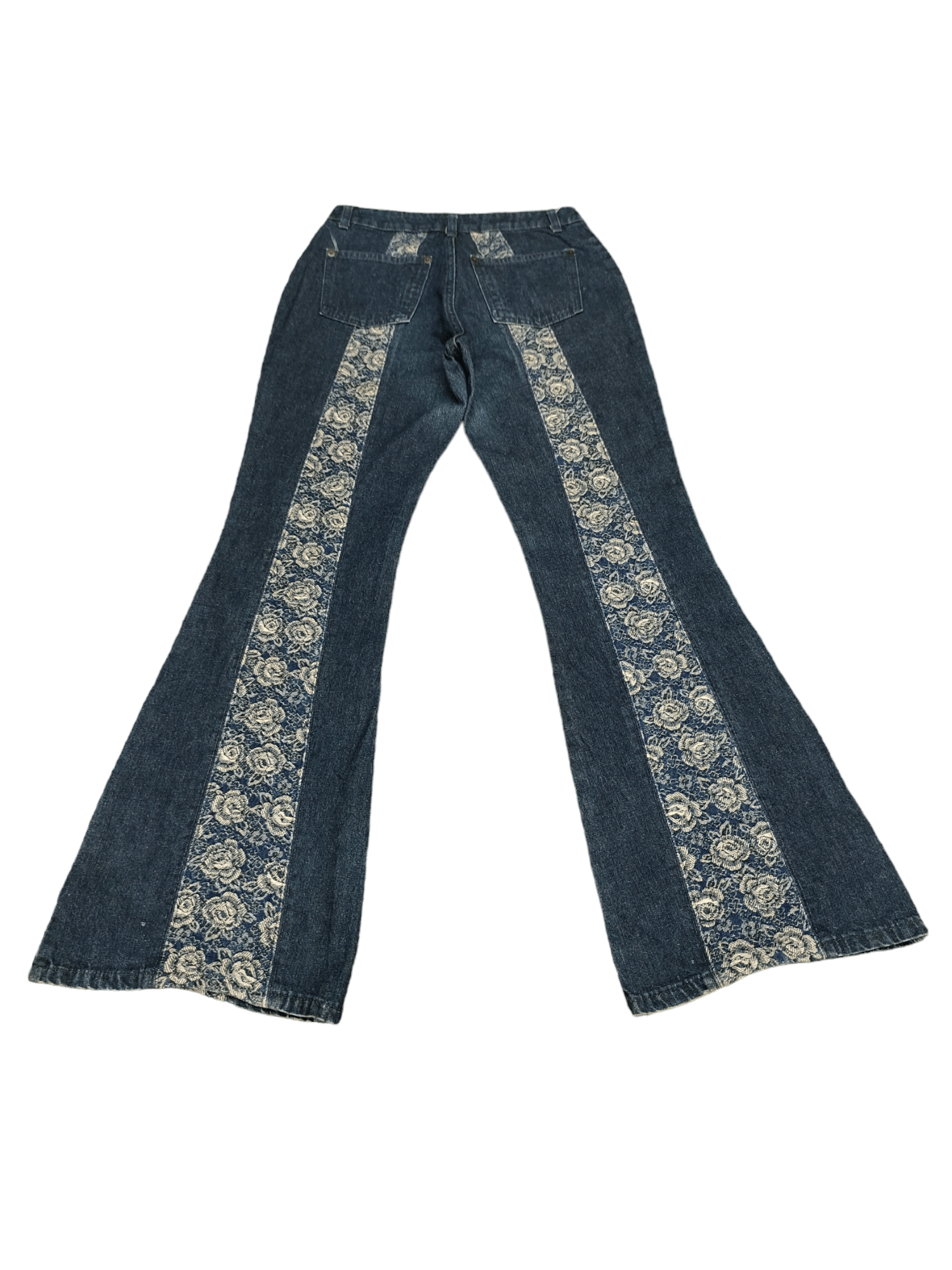 Hysteric Glamour Flare Jeans Flower Embroidered High Rise Bootcut Bellbottom Size US 27 - 11 Thumbnail