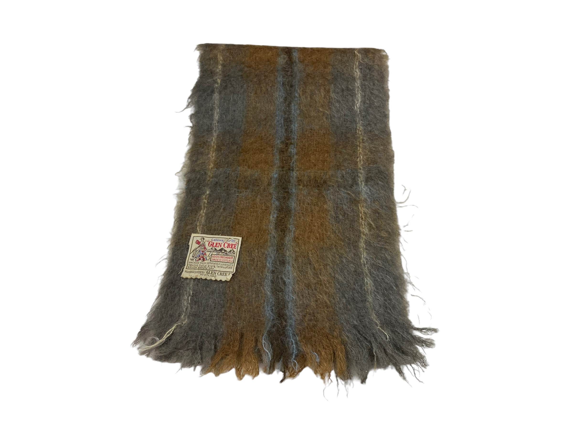 Vintage Vintage Glen Cree Striped Wool Scarf - 90s Made in Scotland Size ONE SIZE - 4 Thumbnail