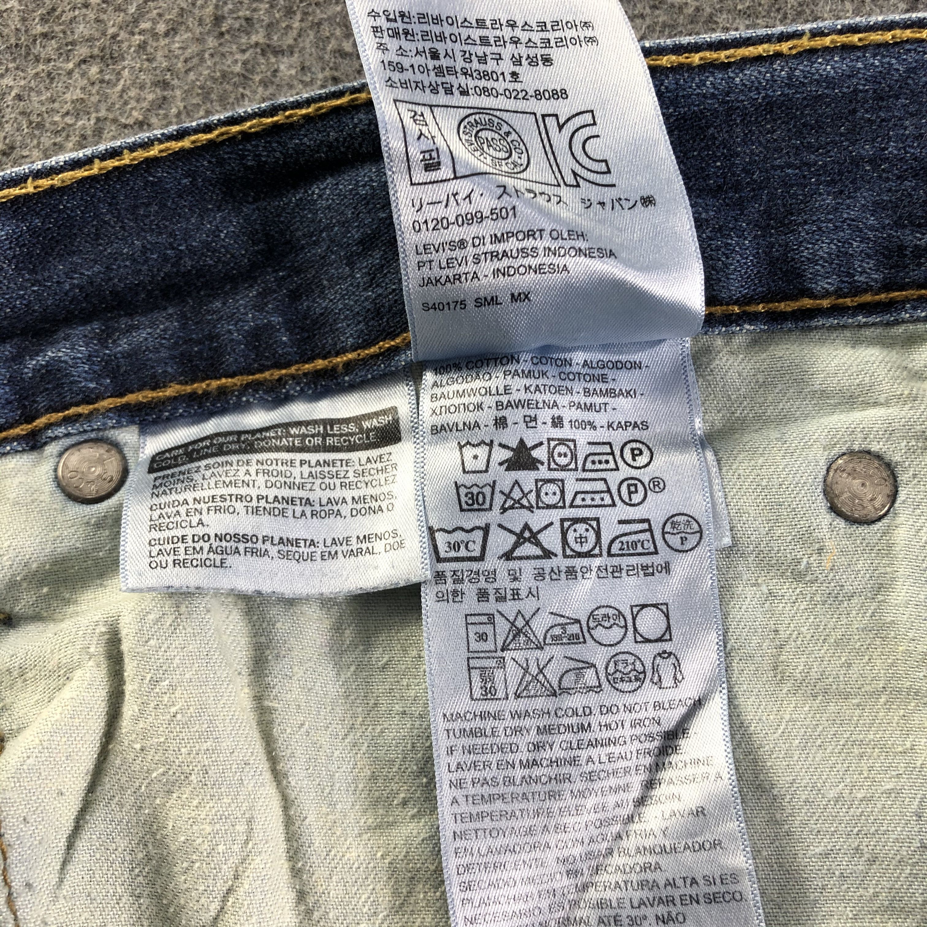 Levi's Vintage Blue Wash Levis 514 Jeans-J3098 Size US 36 / EU 52 - 11 Thumbnail