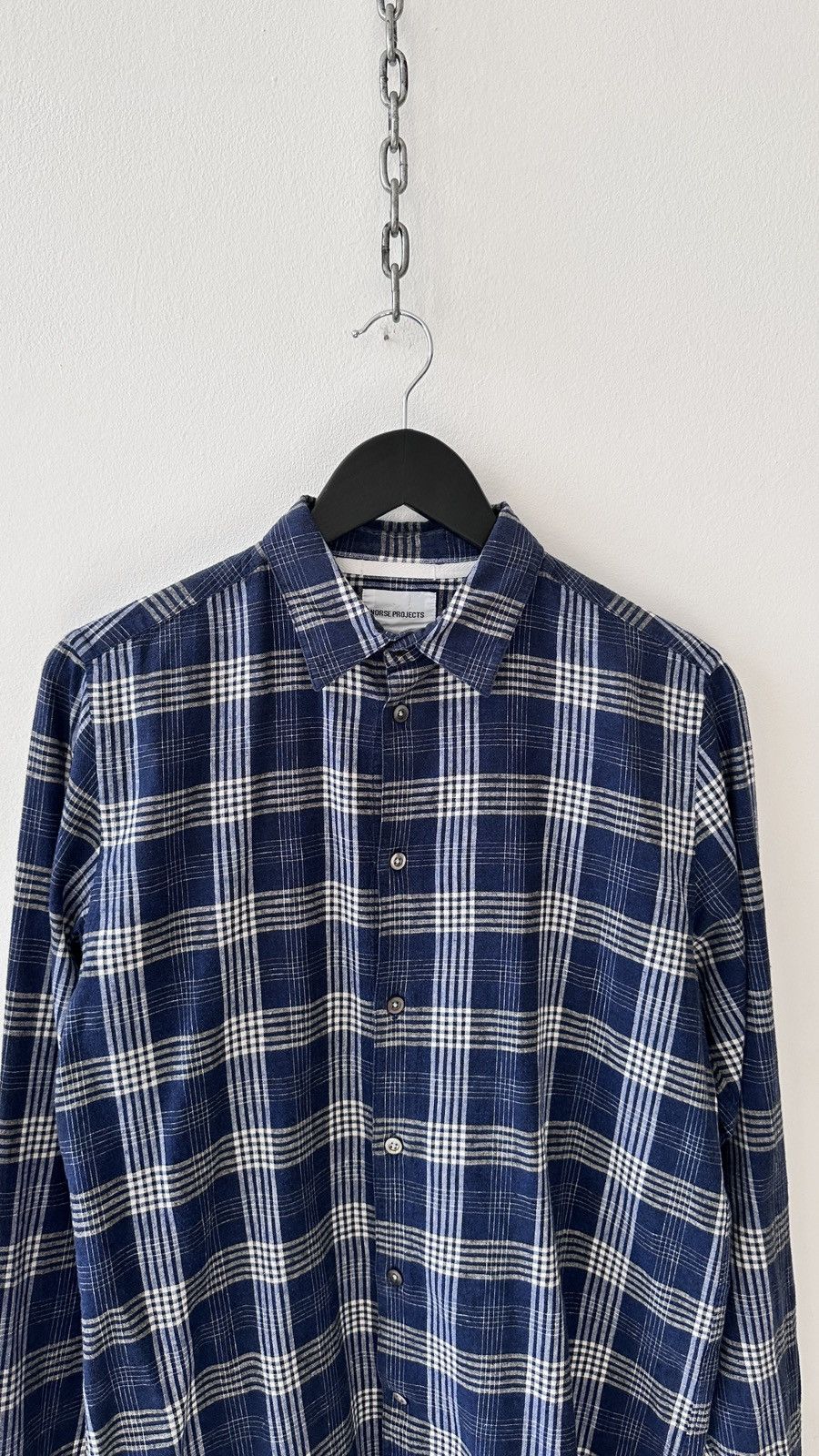 Norse Projects NORSE PROJECTS Blue Plaid Shirt S Button Down Long Sleeve Size US S / EU 44-46 / 1 - 4 Thumbnail