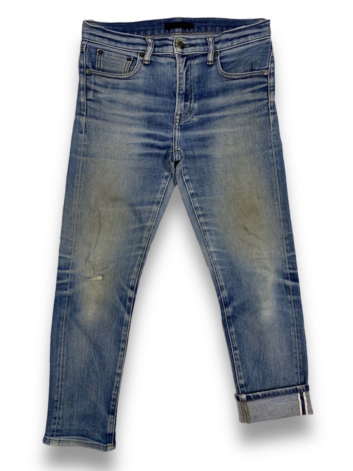 Uniqlo Vintage Uniqlo Selvedge Dirty Mud Washed Distressed Jeans Size US 30 / EU 46 - 1 Thumbnail