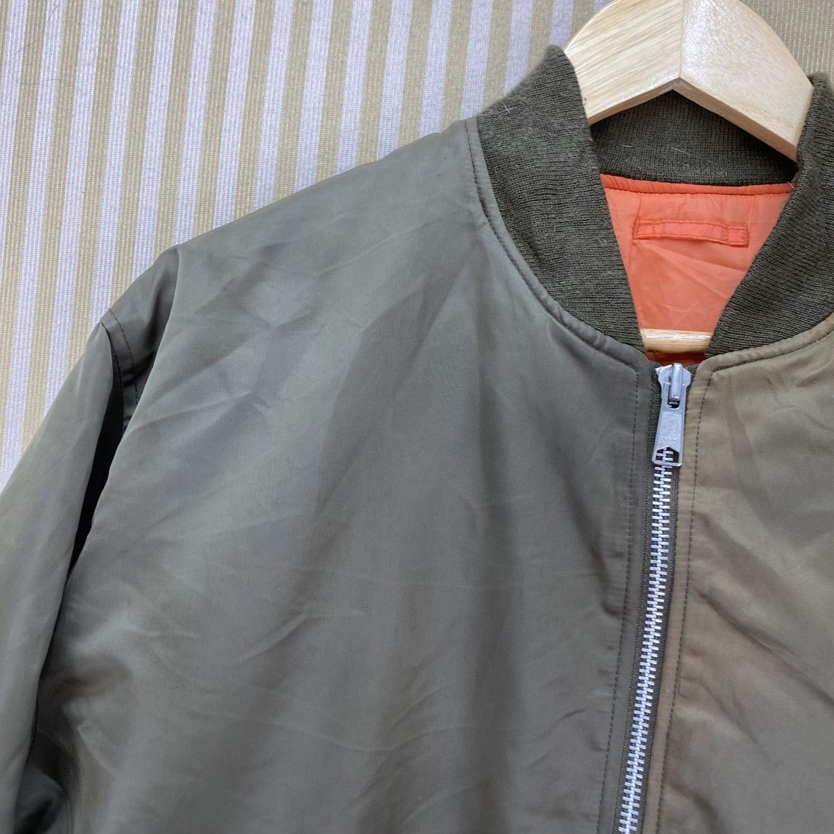 Japanese Brand 🫶Japanese Brand Faded Bomber Type MA 1 Jacket Size US M / EU 48-50 / 2 - 3 Thumbnail