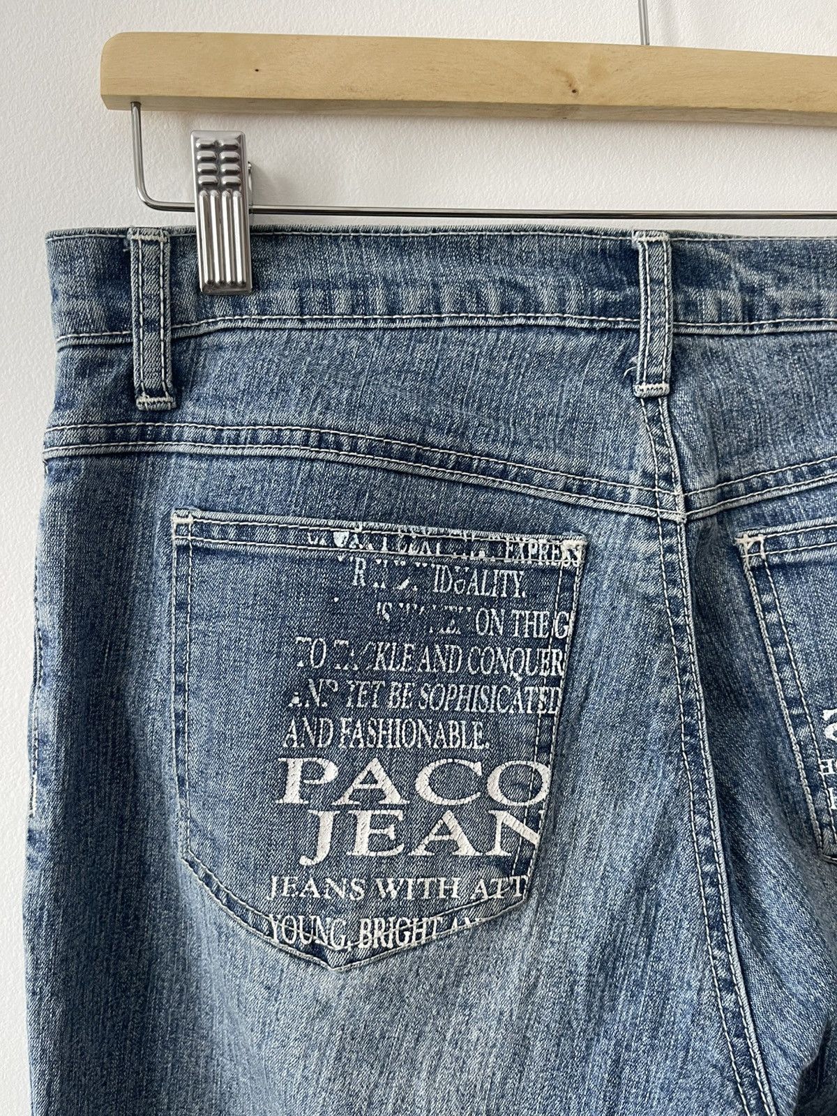 Vintage Rare Vintage PACO JEANS Flare Bootcut Denim Hip Hop Style Size US 30 / EU 46 - 14 Thumbnail