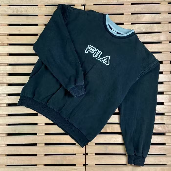 Fila × Vintage Mens Sweatshirt Fila Vintage Big Logo Size XL Size US XL / EU 56 / 4 - 1 Thumbnail