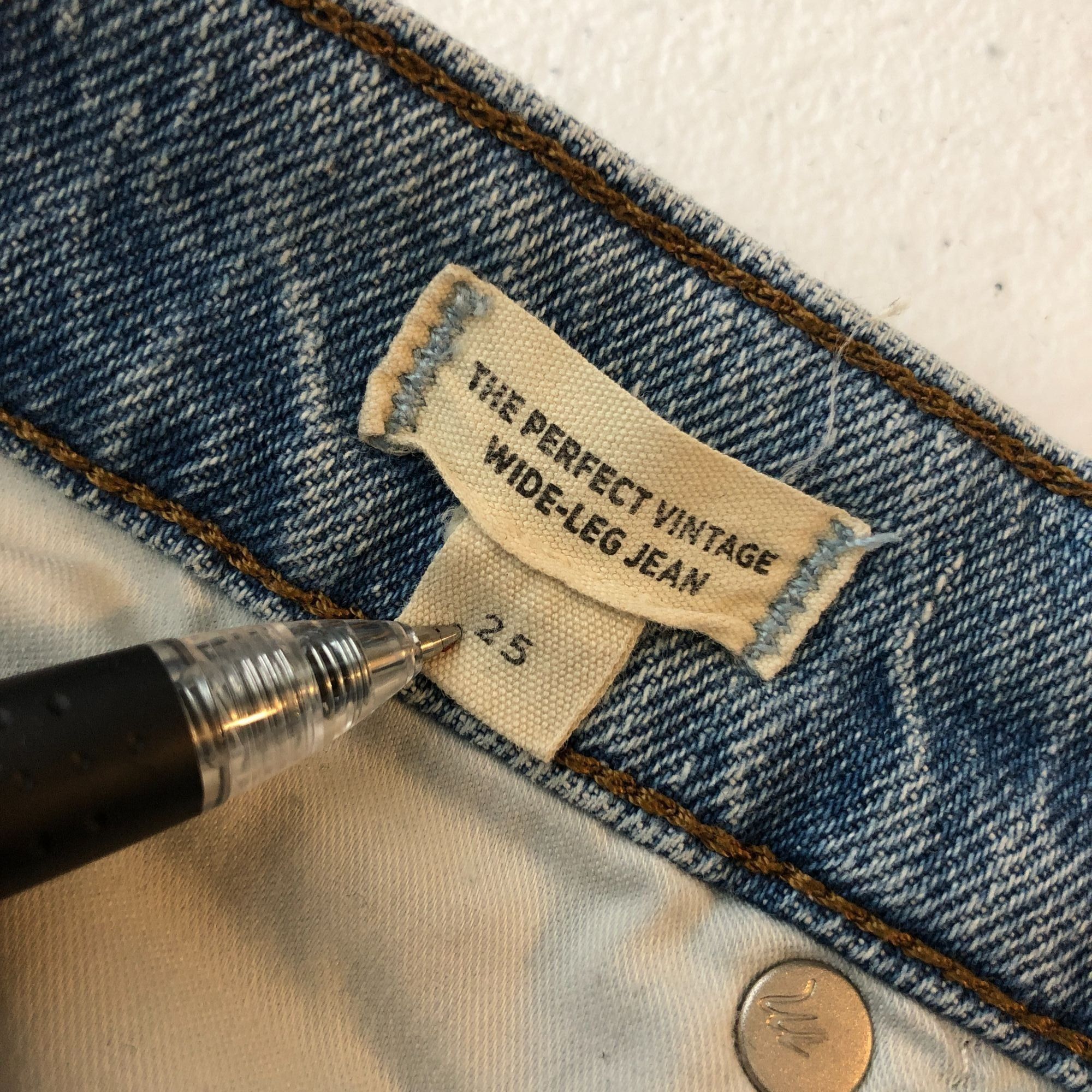 Madewell Madewell Womens The Perfect Vintage Wide Leg Jeans Stretch 2 Size 25" / US 0 / IT 36 - 9 Thumbnail