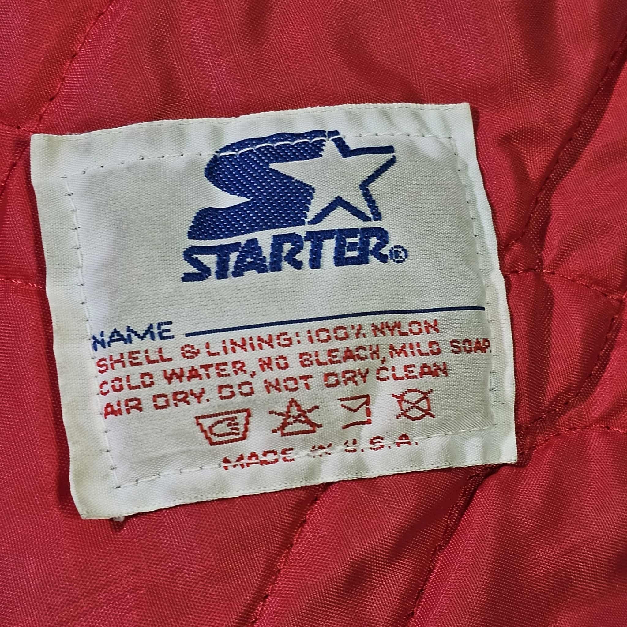 NFL New York Giants Vintage 80s Starter Satin Bomber Jacket Size US XXL / EU 58 / 5 - 7 Thumbnail