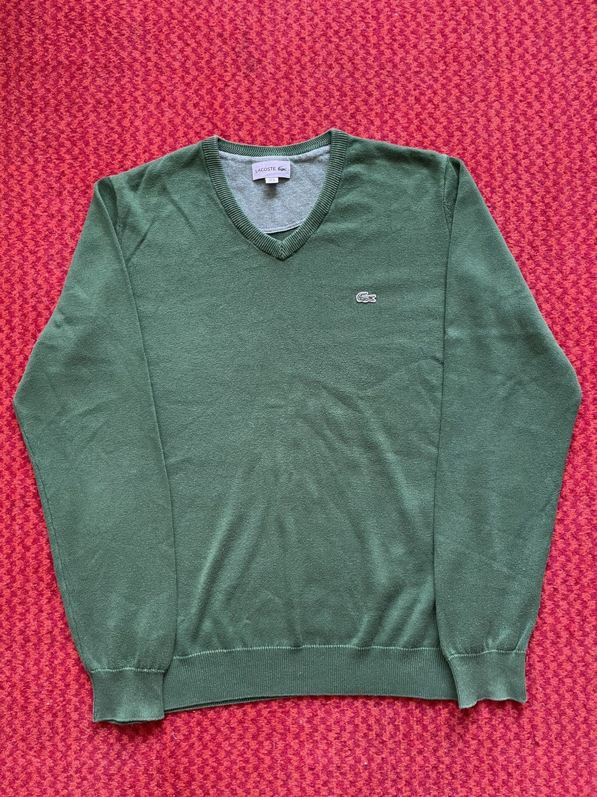 Lacoste Lacoste V-neck jumper Size US M / EU 48-50 / 2 - 1 Thumbnail