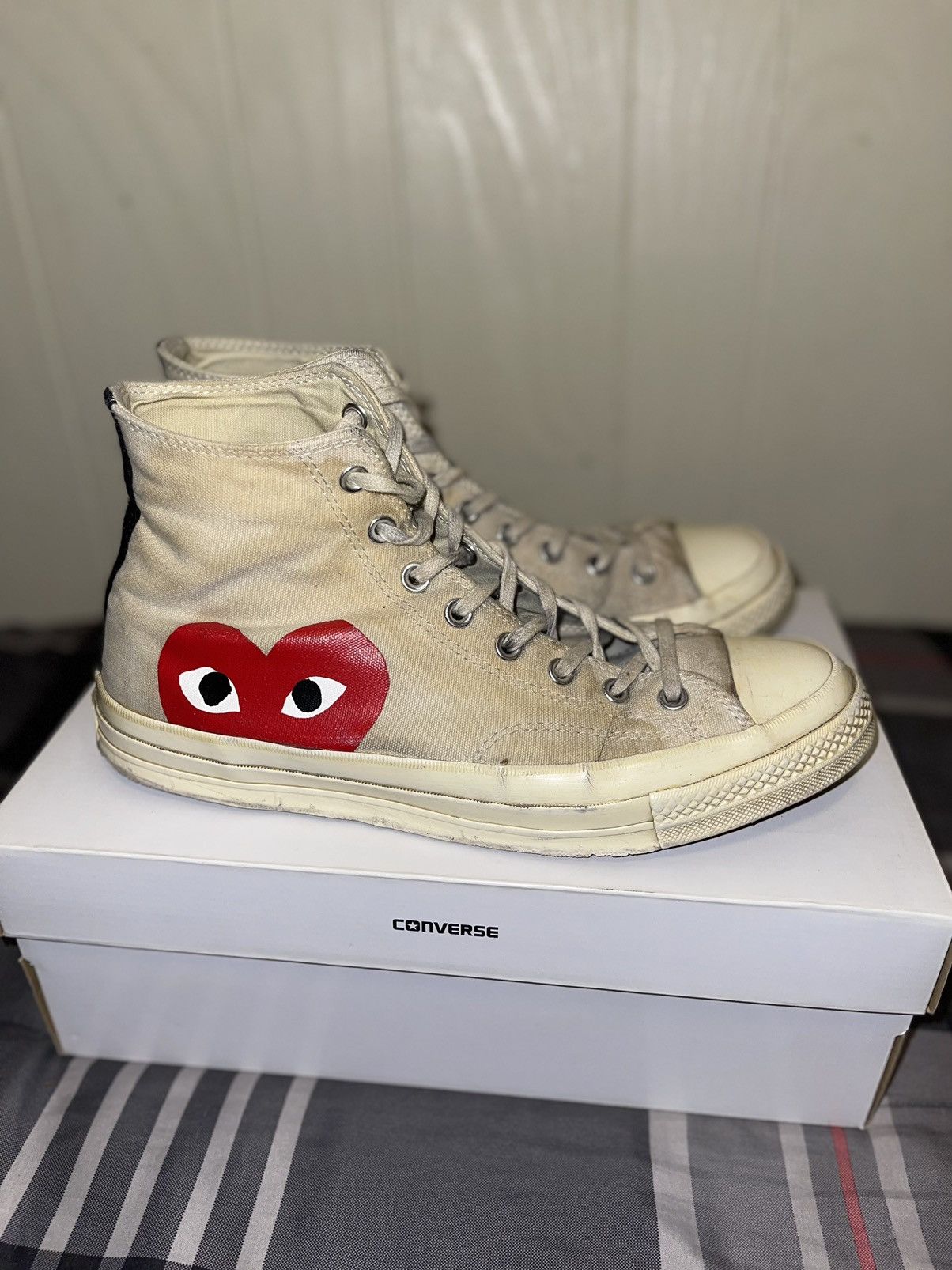 Comme des Garcons Comme Des Garçons Play x Converse Chuck Taylor High Top Size US 11 / EU 44 - 1 Thumbnail