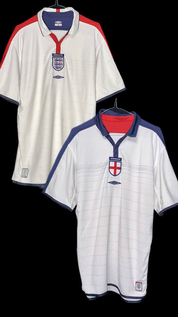 Umbro × Vintage England 2003/2005 home 2 sides Football Shirt jersey Umbro Size US XL / EU 56 / 4 - 1 Thumbnail
