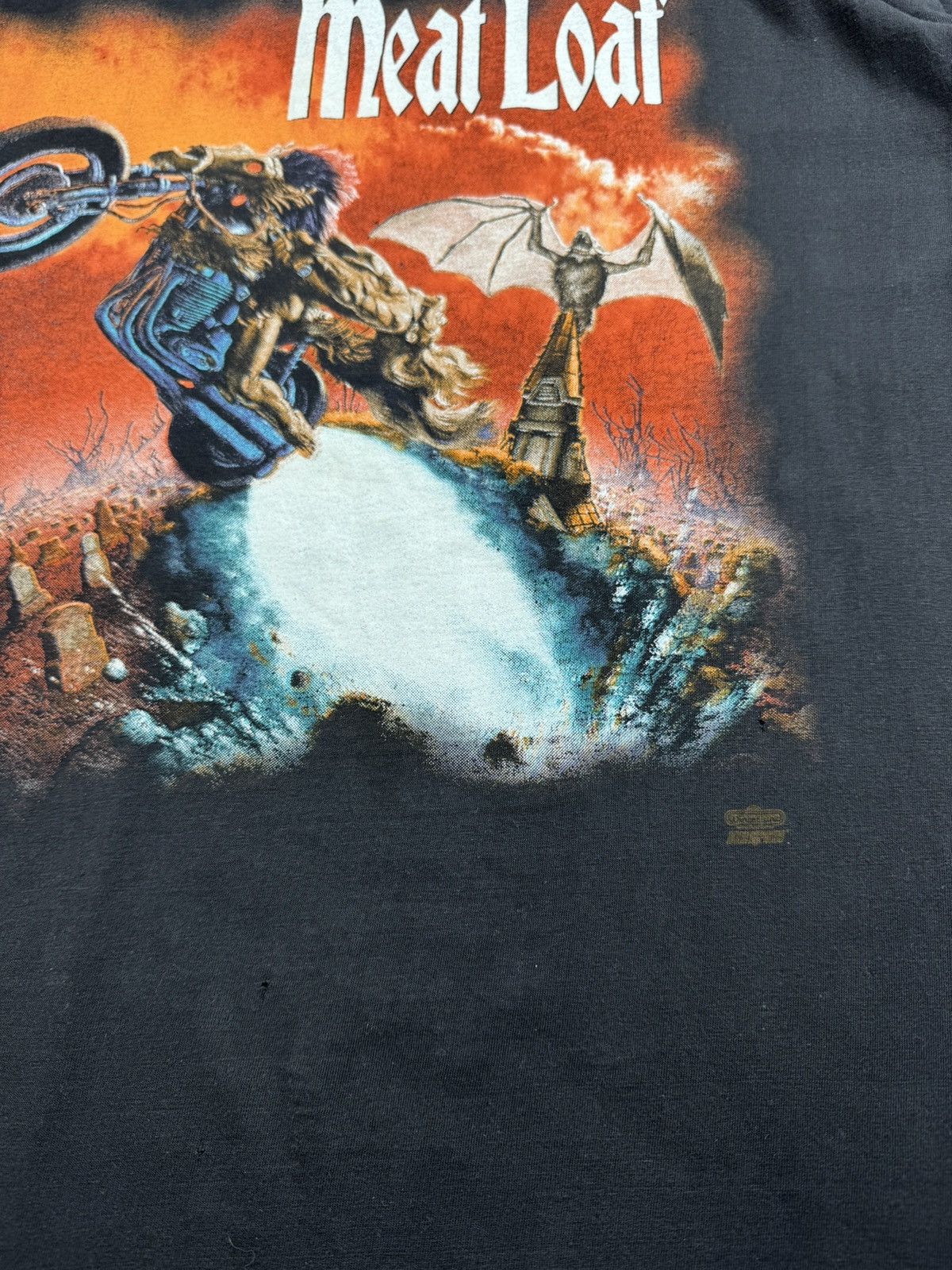 Band Tees Vintage MeatLoaf 1994 Black Rock Tour Faded Merch Devil Band Jersey T Shirt Tee Size US XL / EU 56 / 4 - 11 Thumbnail