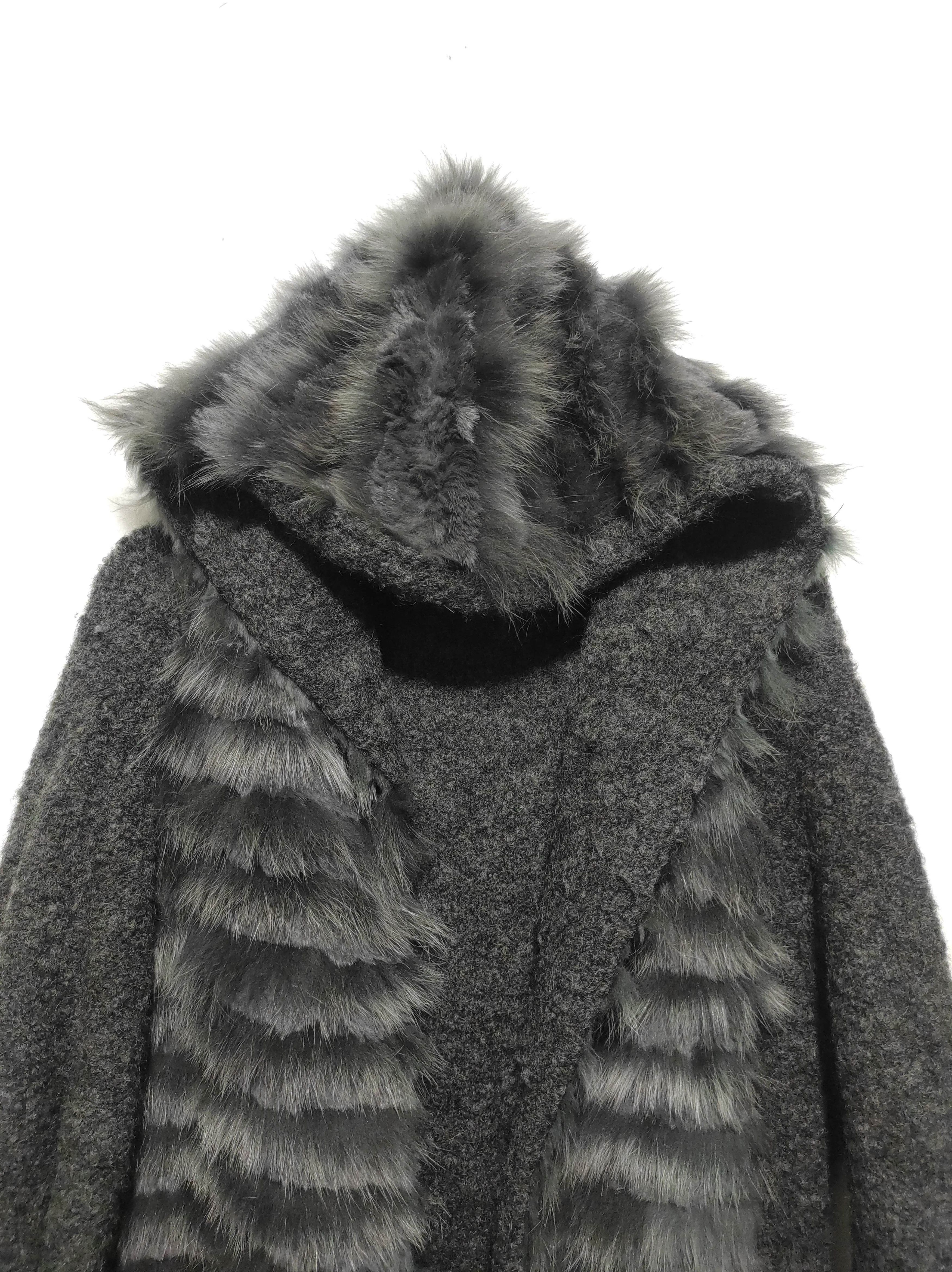 If Six Was Nine Sisley Knit Fur Hoodie IfSixWasNine LGB style Size L / US 10 / IT 46 - 3 Thumbnail