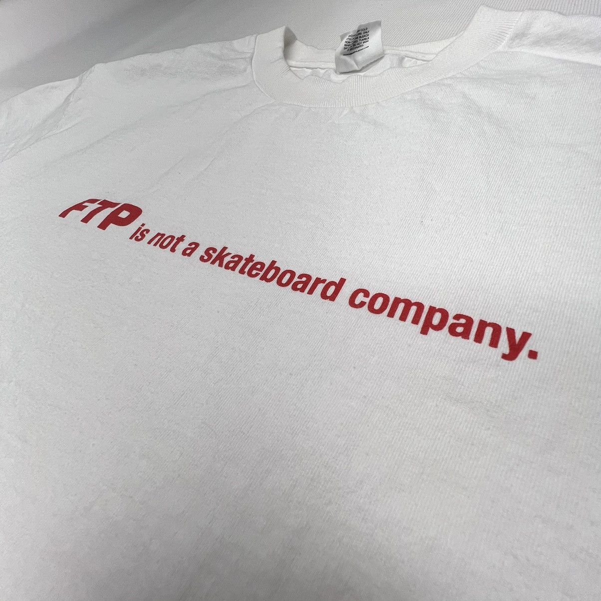 Fuck The Population FTP Not A Skateboarding Company Tee Shirt White Size US M / EU 48-50 / 2 - 9 Thumbnail