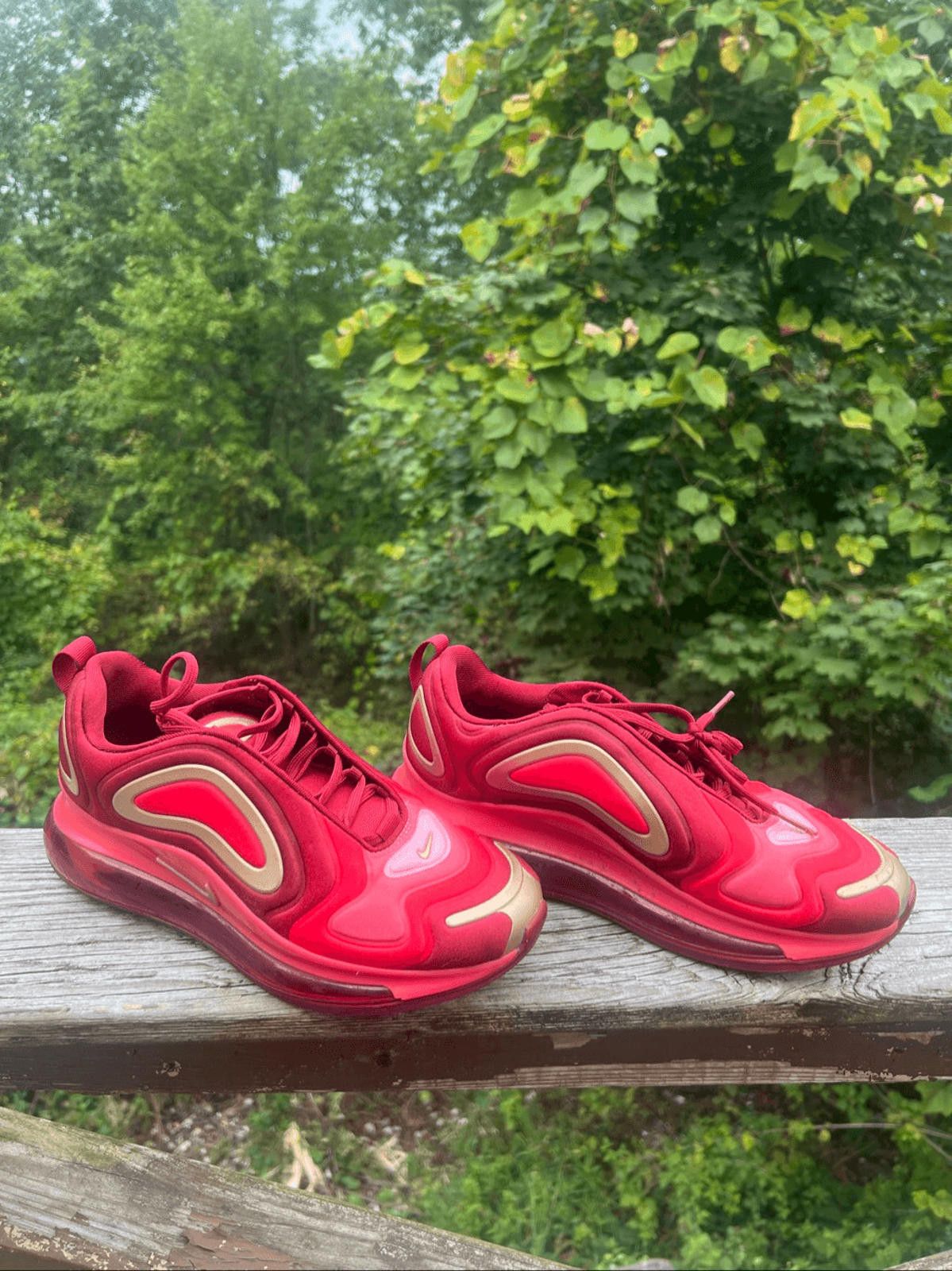 Nike Nike Air Max 720 (GS) AQ3195-600 Team Crimson Red Sz 7 Youth Size US 7 / EU 40 - 1 Thumbnail