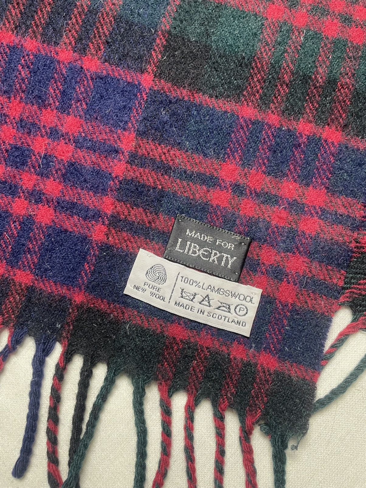 Liberty × Liberty London Liberty tartan wool scarf Size ONE SIZE - 4 Thumbnail