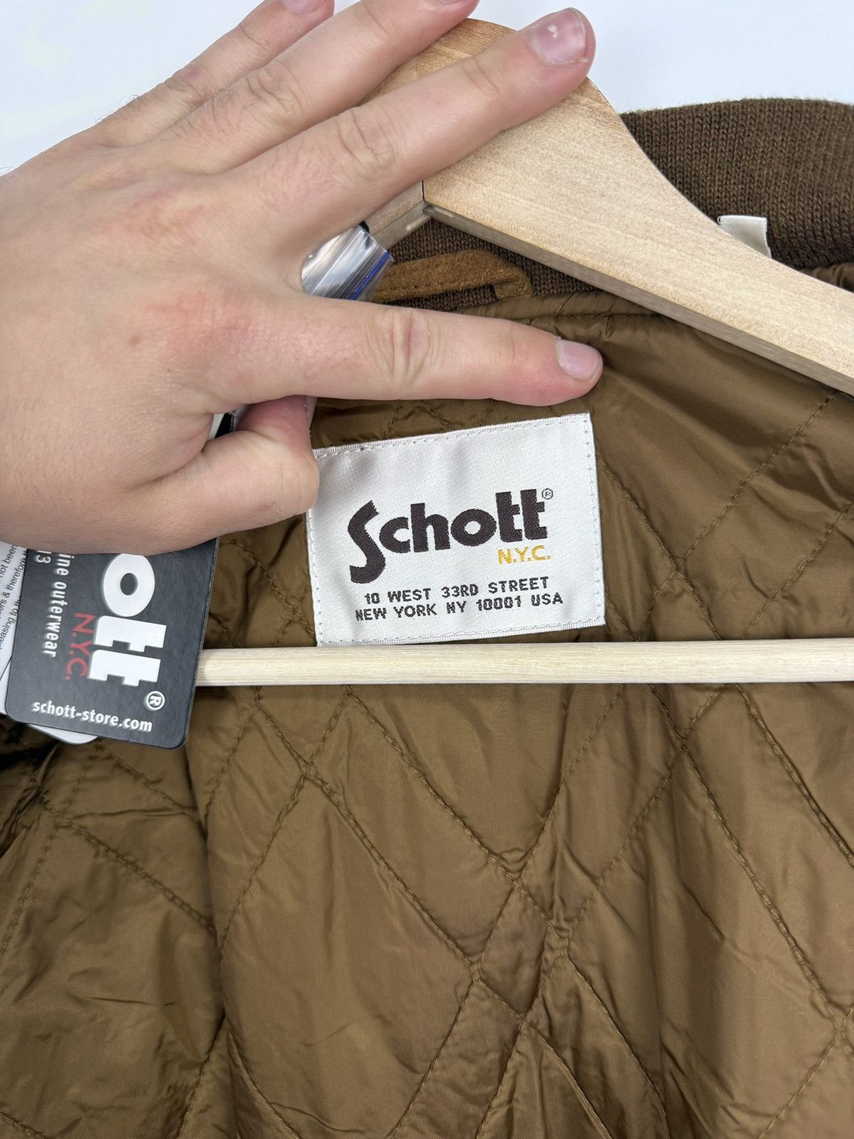 Schott 🇺🇸 NEW❗️Schott NYC Suede Leather Bomber Jacket Rust Rare Retro Size US M / EU 48-50 / 2 - 16 Thumbnail