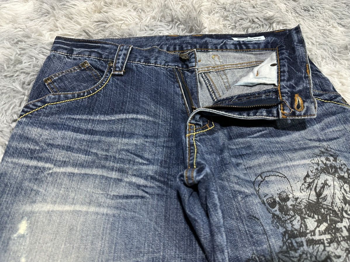 semanticdesign 🔥Ss09 Semantic Design Poem Skull Cross Flared Denim Size US 32 / EU 48 - 9 Thumbnail