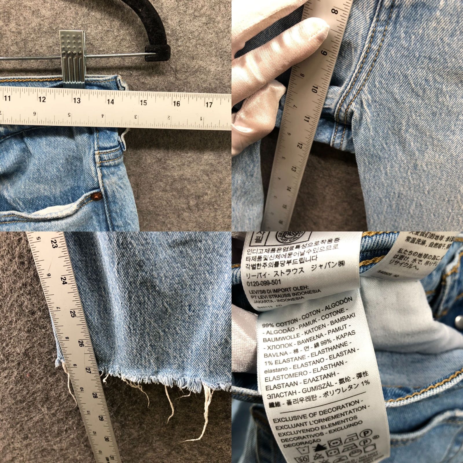 Levi's Levi's Wedgie Straight Ankle Jeans Womens 28 Light Wash Blue Crop Tango Hustle Size 28" / US 6 / IT 42 - 8 Thumbnail