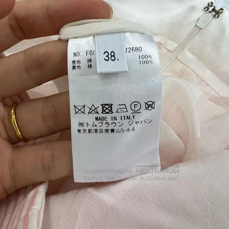 Thom Browne Thom Browne Summer Pink Cotton Mini Skirt . Size 26" / US 2 / IT 38 - 4 Thumbnail